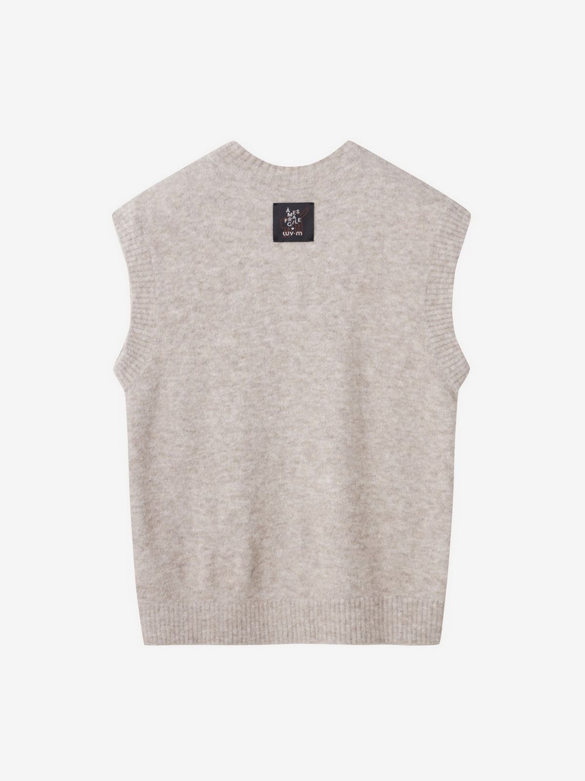 엘유브이엠(LUVM) LUVMITCHI VEST UNISEX_MELANGE BEIGE