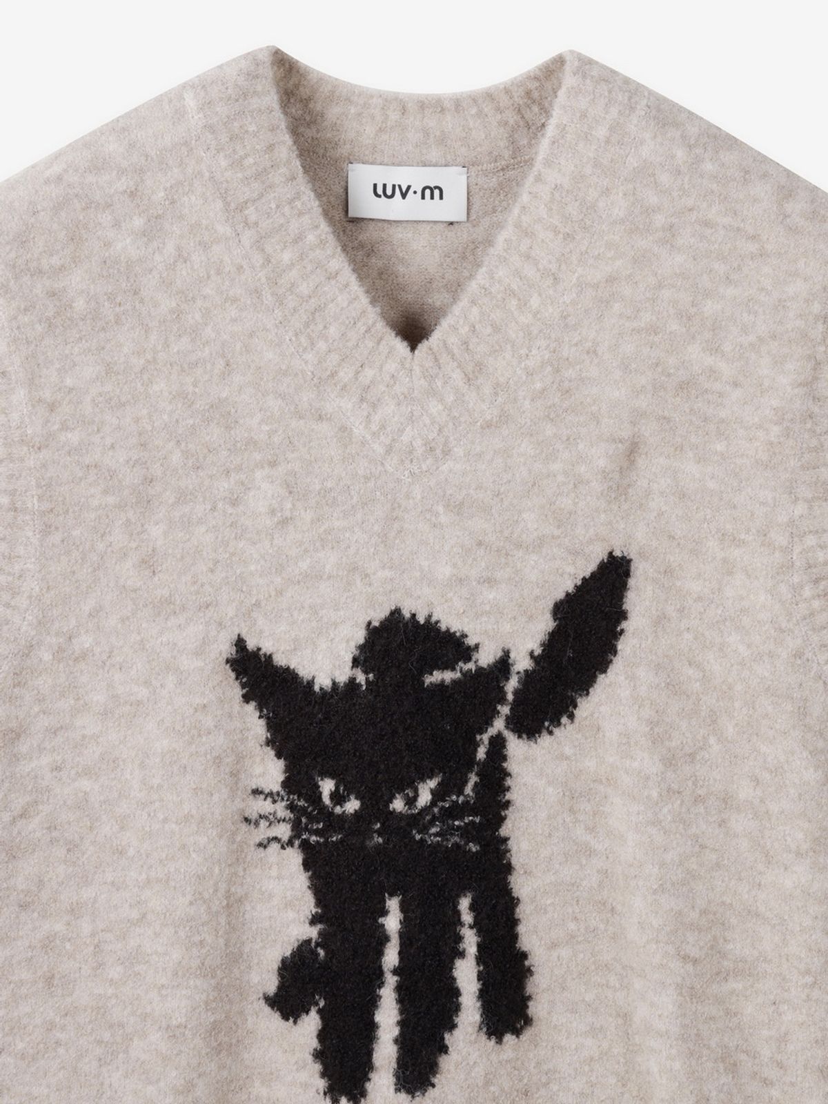 엘유브이엠(LUVM) LUVMITCHI VEST UNISEX_MELANGE BEIGE