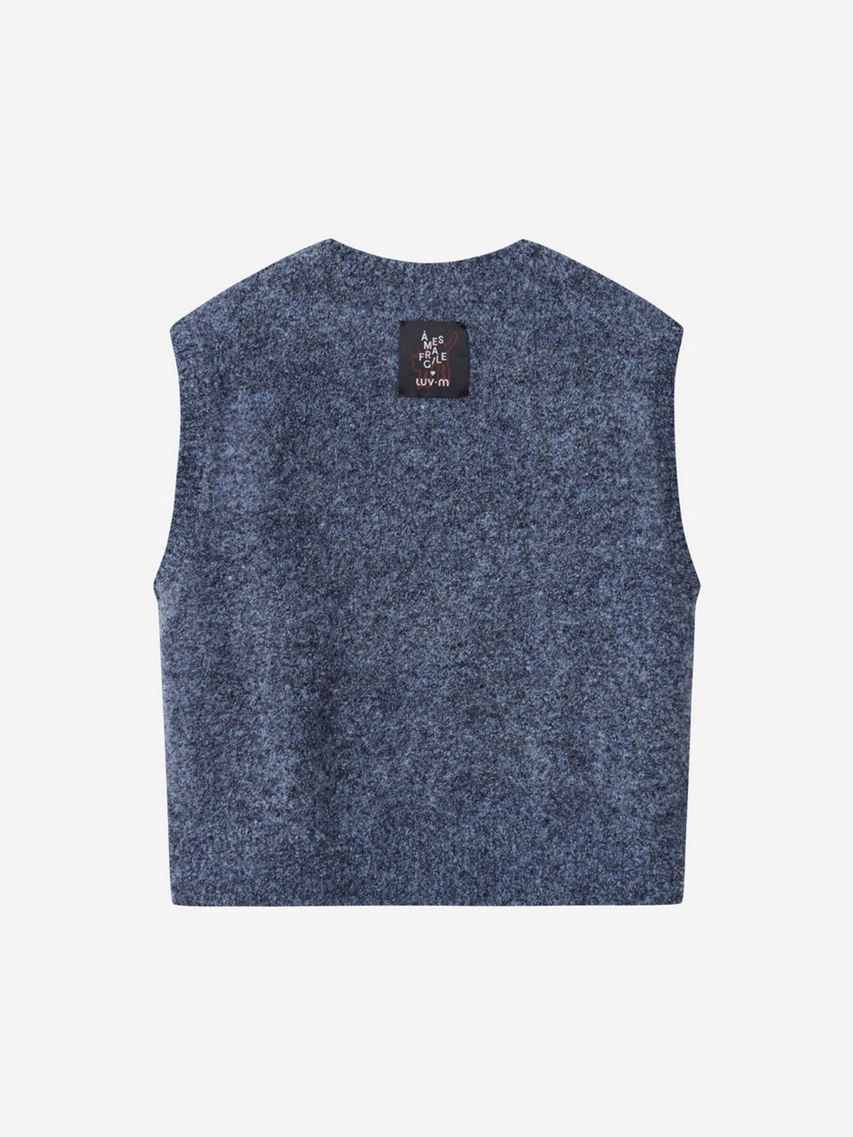 엘유브이엠(LUVM) LUVMITCHI VEST WOMENS_MELANGE BLUE