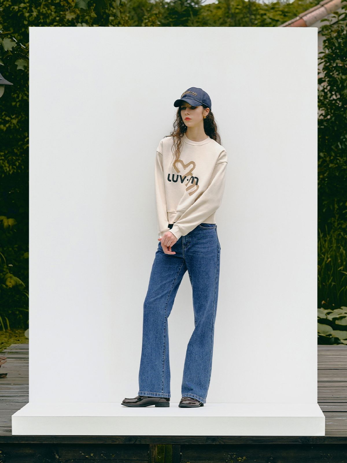 엘유브이엠(LUVM) COTTON DENIM PANTS_NAVY