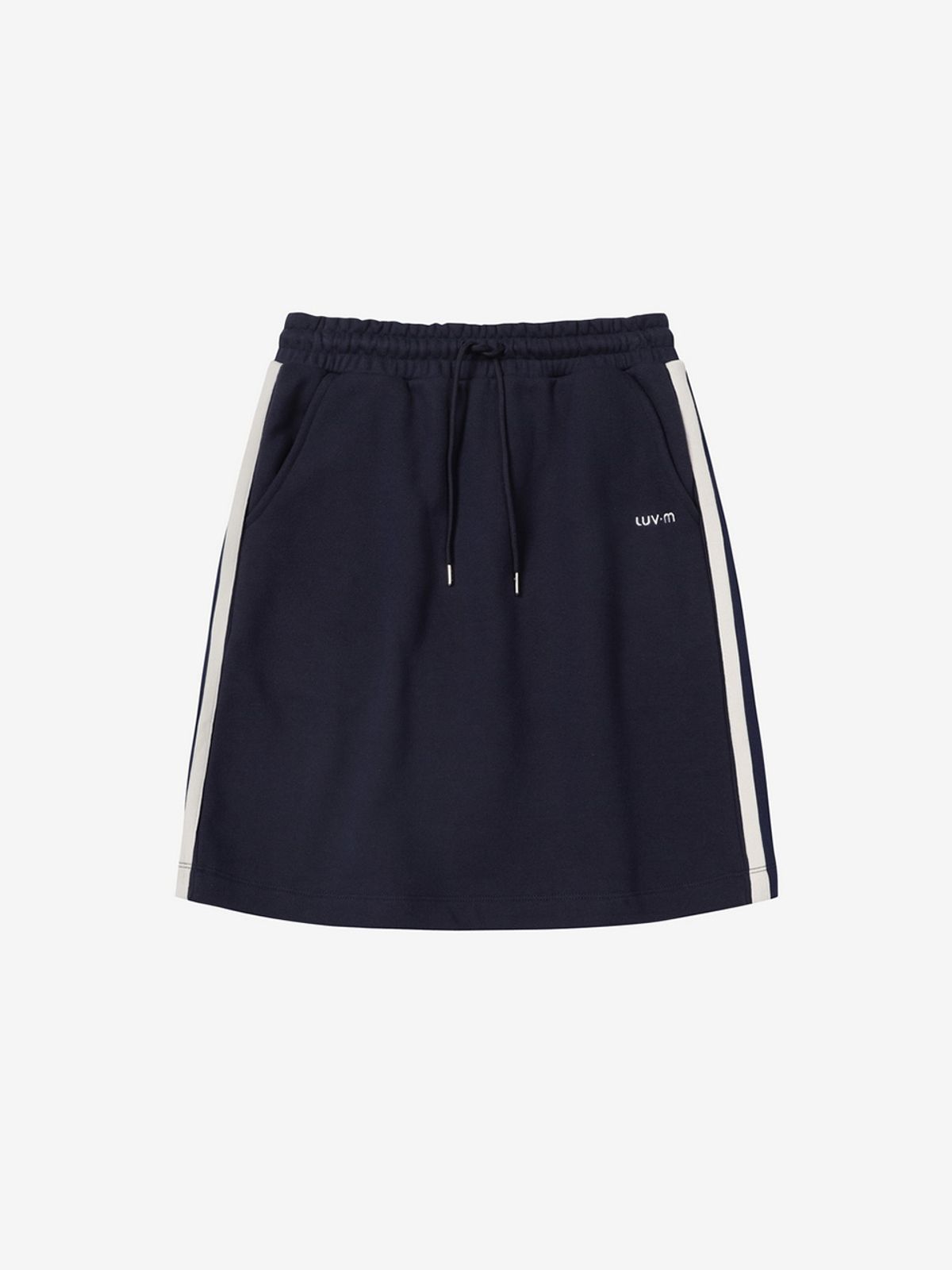 엘유브이엠(LUVM) STRING LINE SKIRT_NAVY