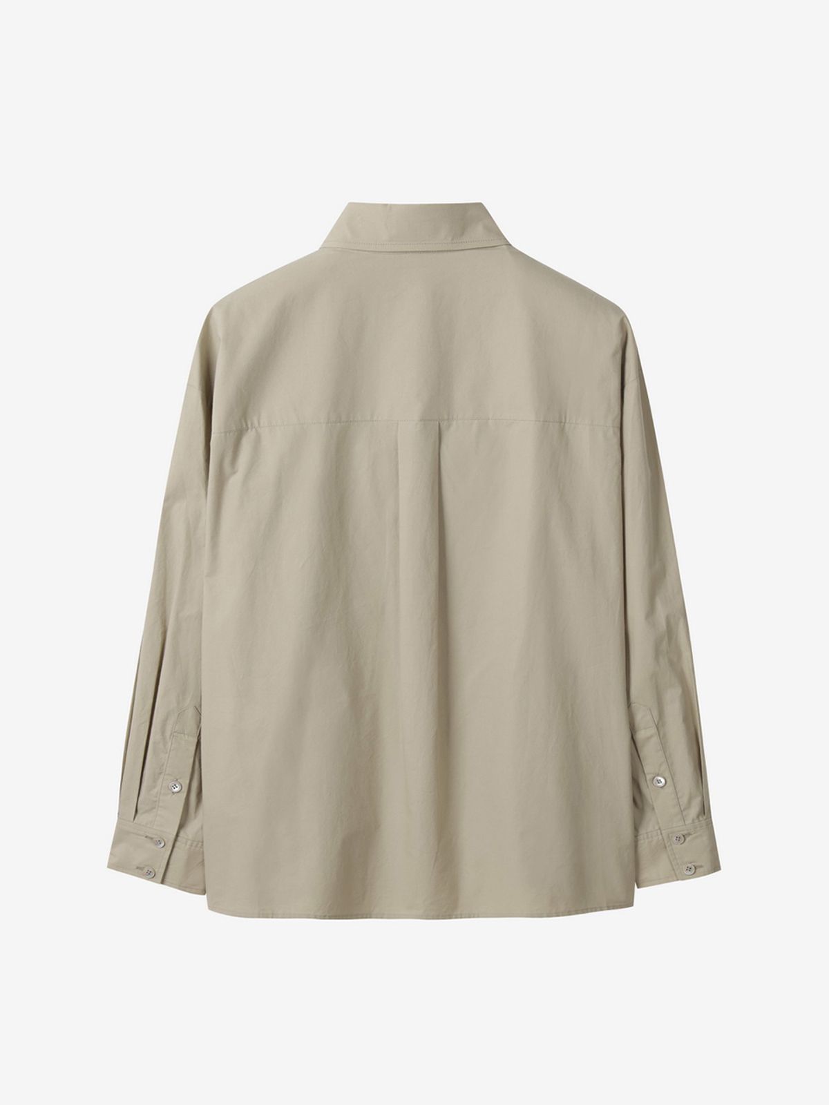 엘유브이엠(LUVM) LOGO COTTON SHIRTS_BEIGE
