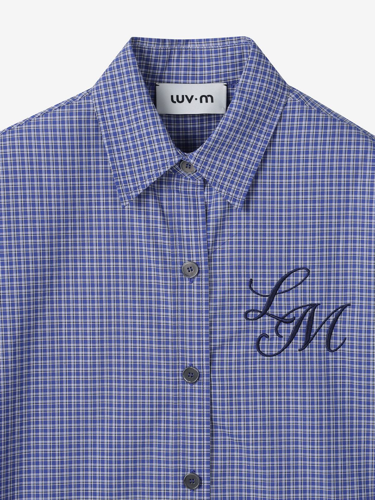 엘유브이엠(LUVM) LOGO COTTON SHIRTS_CHECKED FABRIC