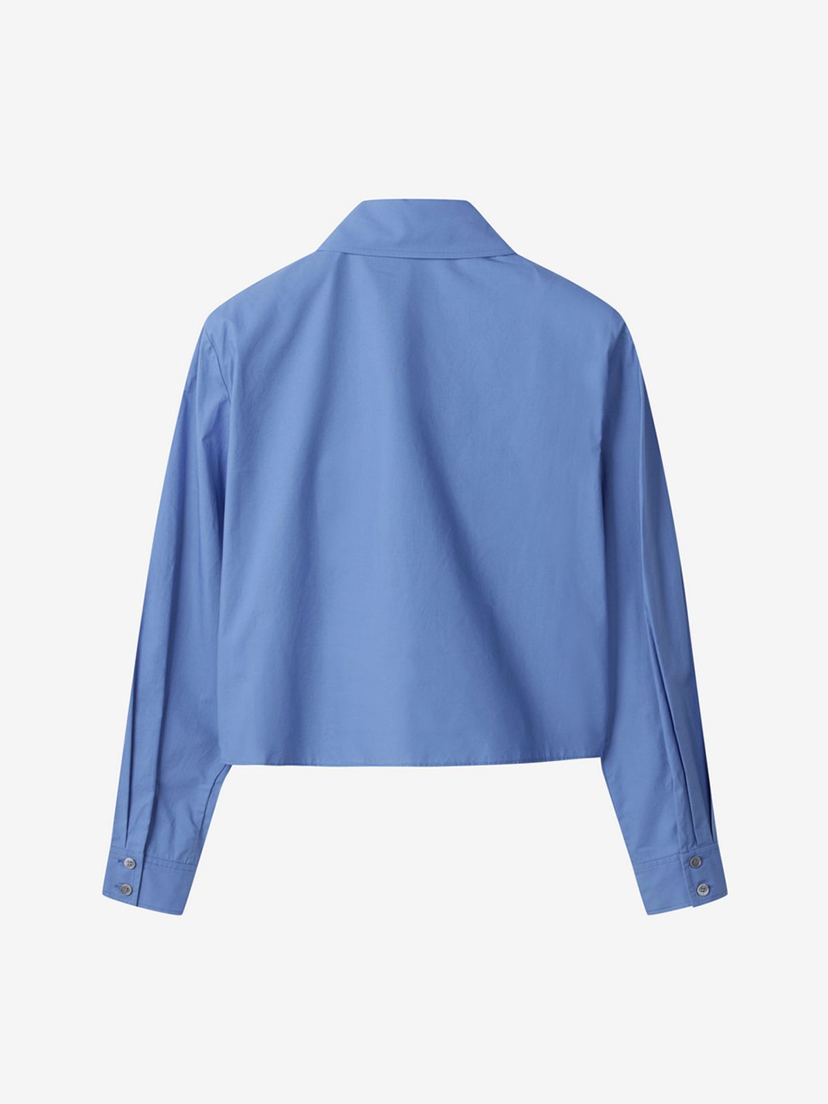 엘유브이엠(LUVM) COTTON CROP SHIRTS_BLUE
