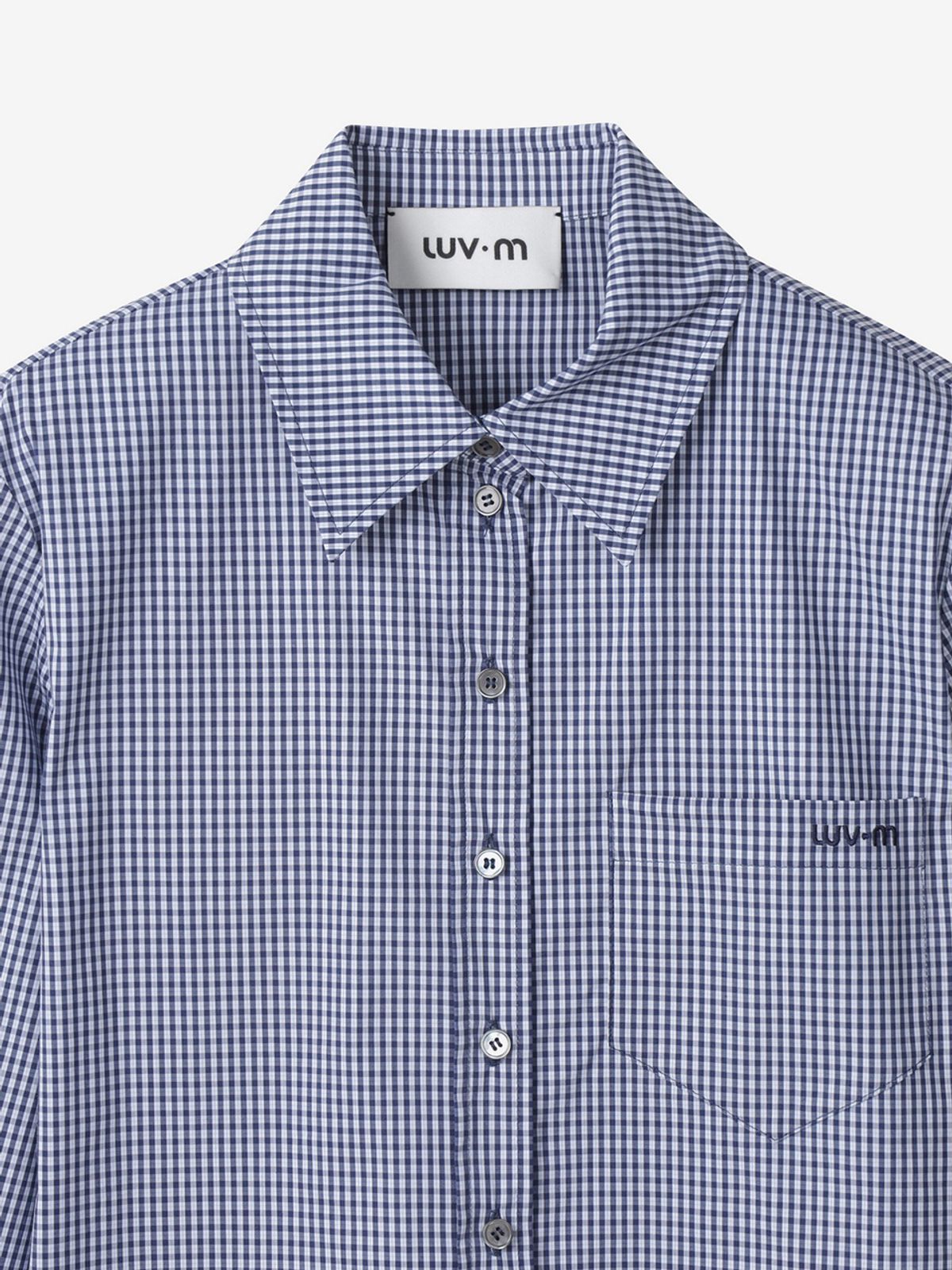 엘유브이엠(LUVM) COTTON CROP SHIRTS_CHECKED FABRIC