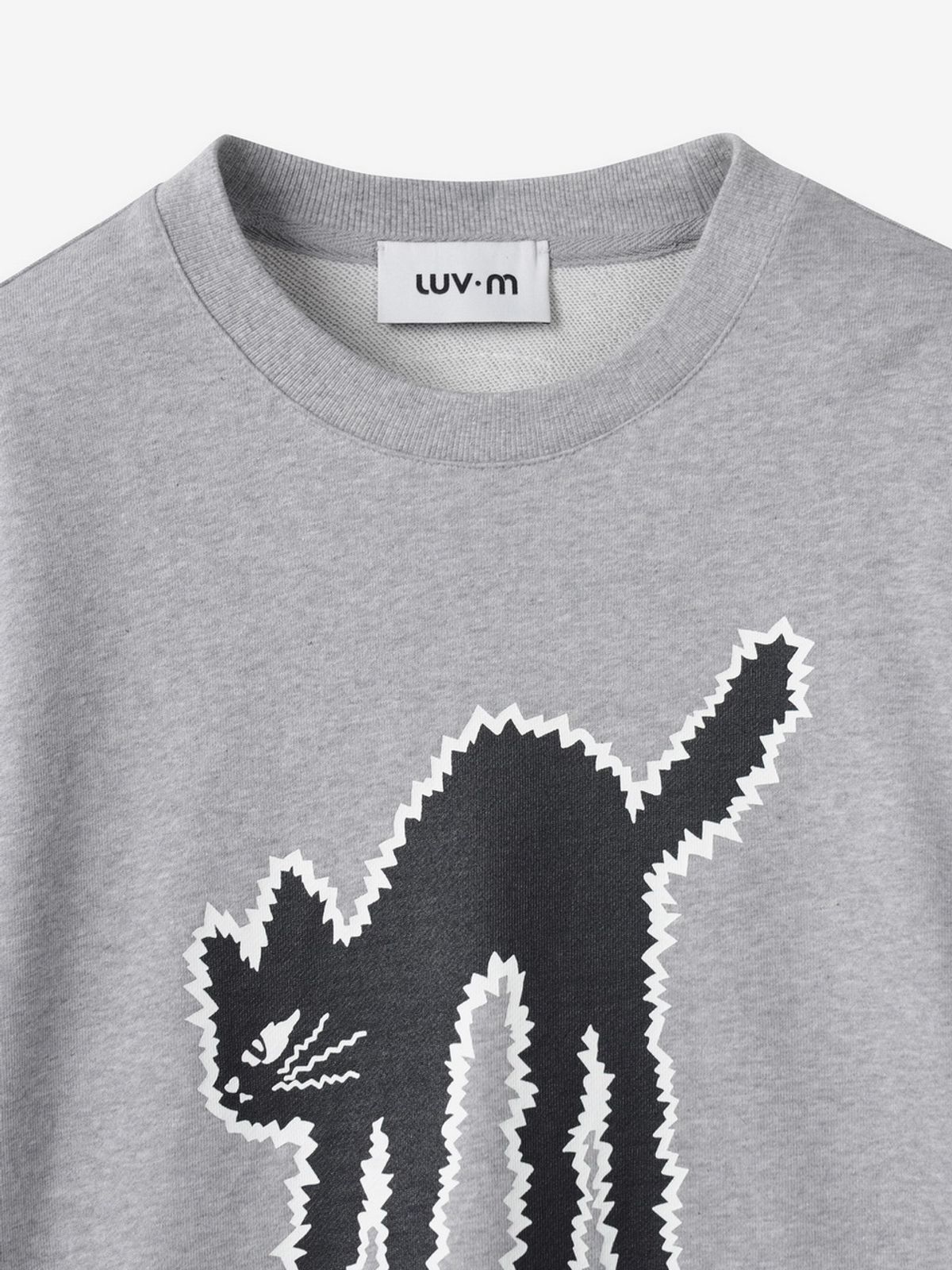 엘유브이엠(LUVM) LUVMITCHI SWEATSHIRT UNISEX_MELANGE GRAY