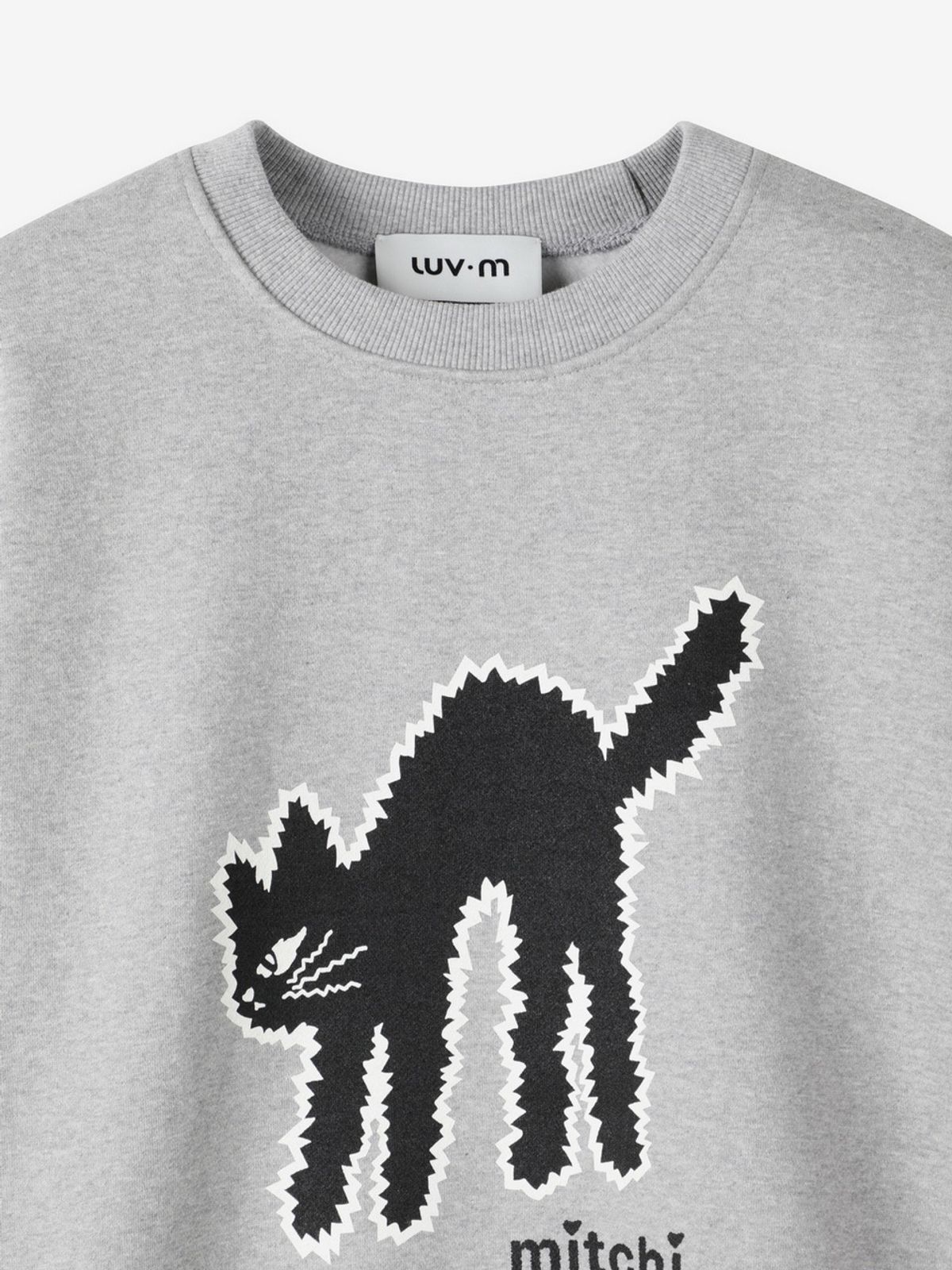 엘유브이엠(LUVM) LUVMITCHI SWEATSHIRT_MELANGE GRAY
