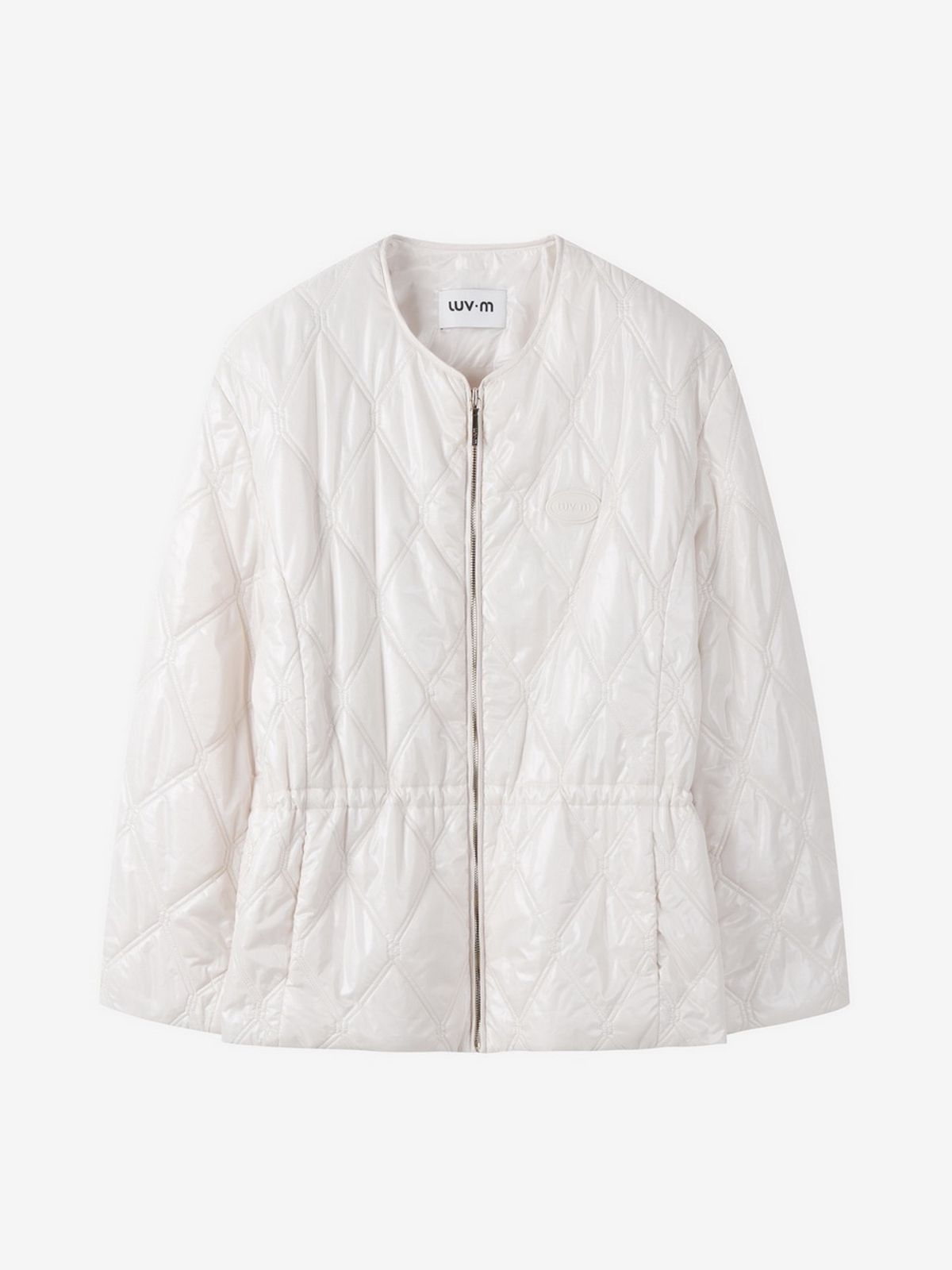 엘유브이엠(LUVM) CURVY ZIP-UP JACKET_CREAM