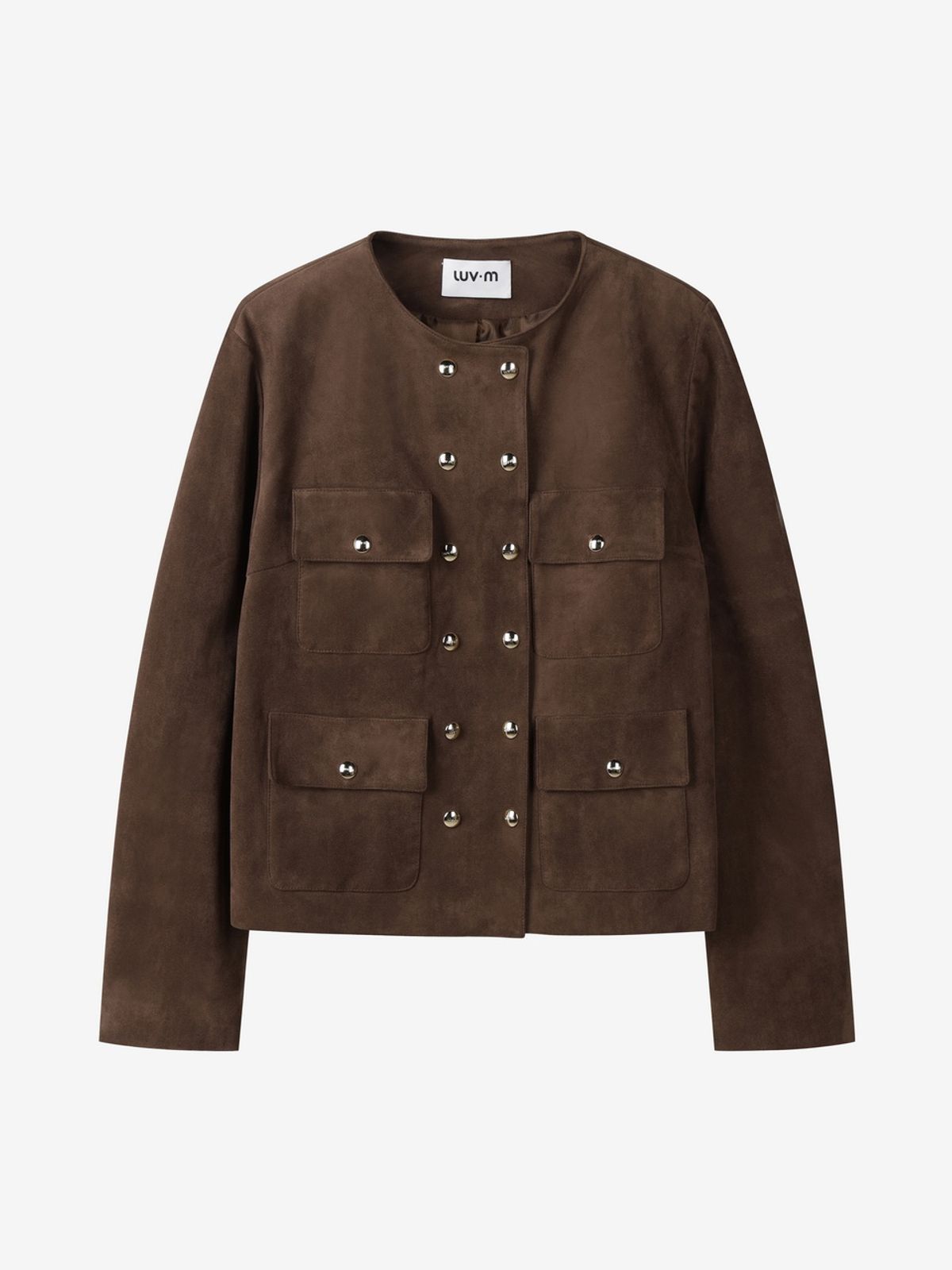 엘유브이엠(LUVM) FAUX SUEDE DOUBLE JACKET_BROWN