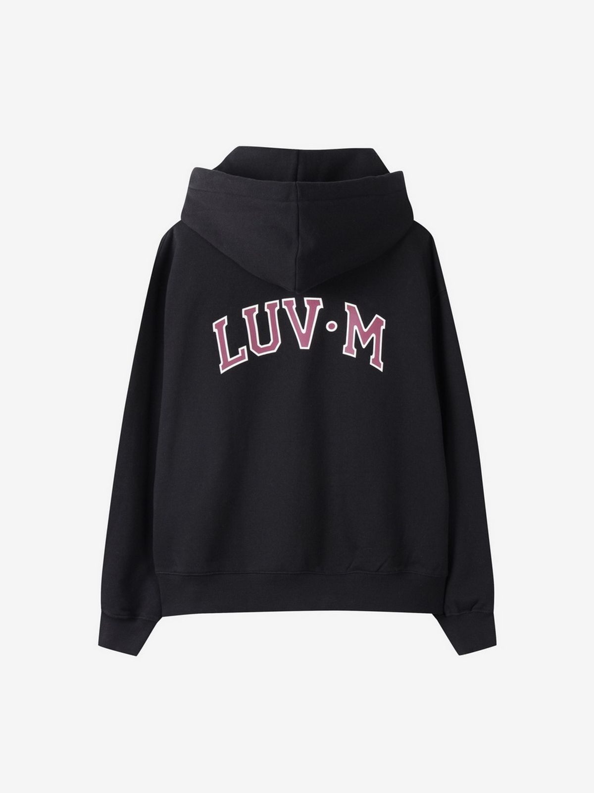 엘유브이엠(LUVM) BACK LOGO HOODIE_BLACK