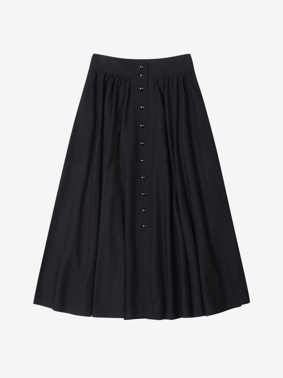 엘유브이엠(LUVM) SHIRRING SKIRT_BLACK