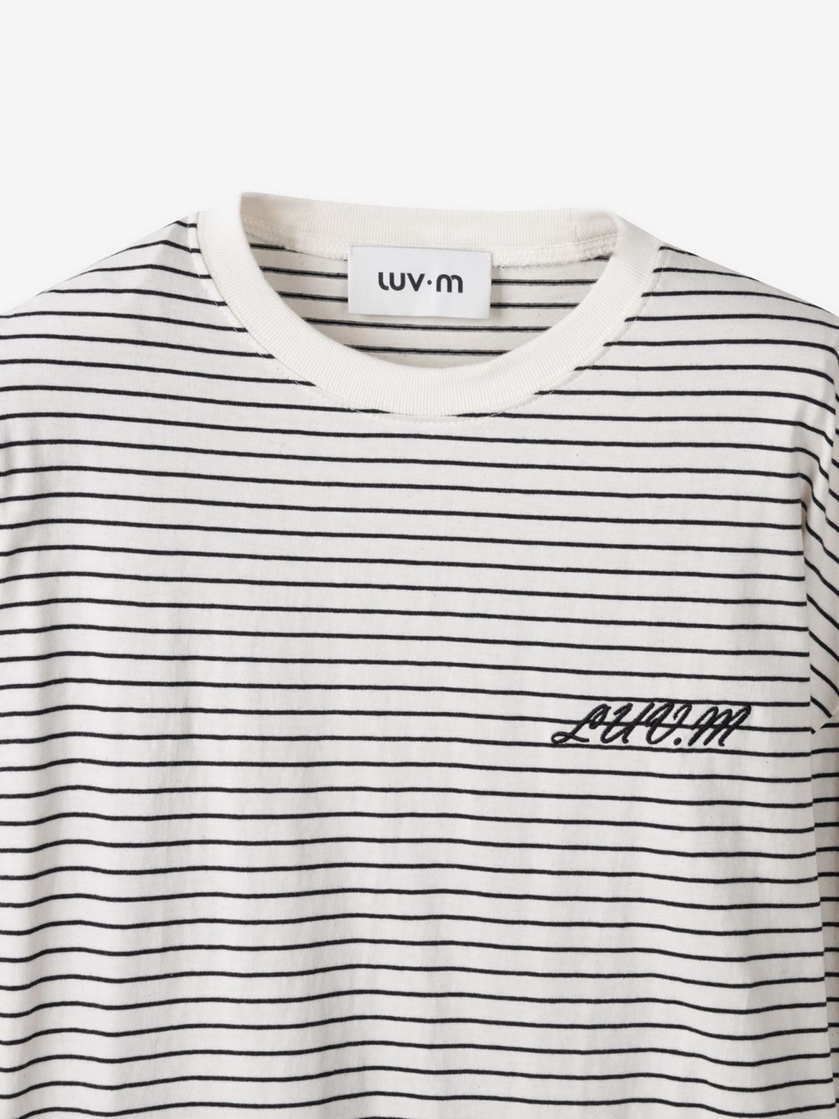 엘유브이엠(LUVM) STRIPE COTTON T-SHIRTS_CREAM