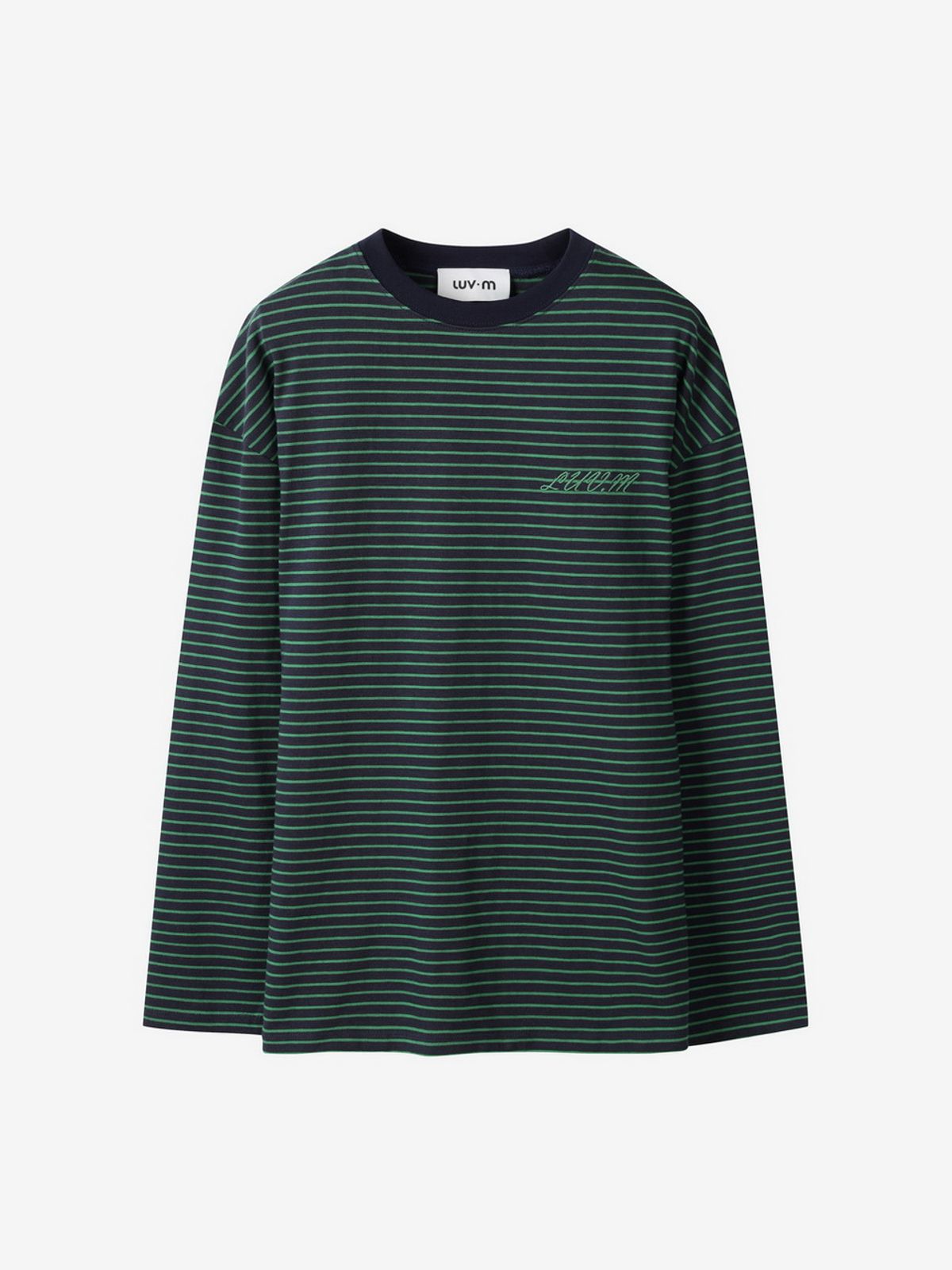 엘유브이엠(LUVM) STRIPE COTTON T-SHIRTS_NAVY