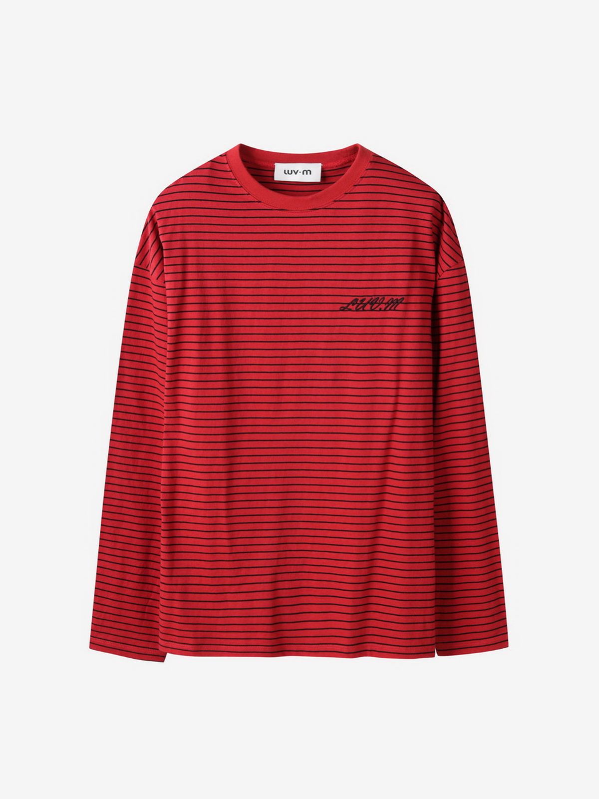 엘유브이엠(LUVM) STRIPE COTTON T-SHIRTS_RED