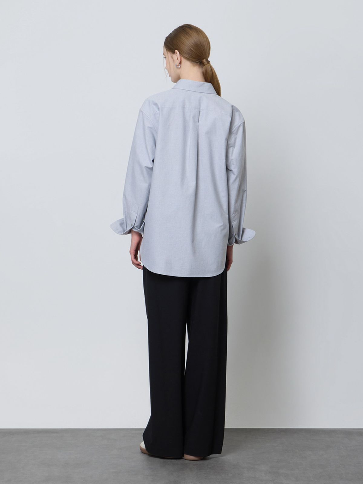 엘유브이엠(LUVM) UNISEX COTTON SHIRTS_MELANGE GRAY