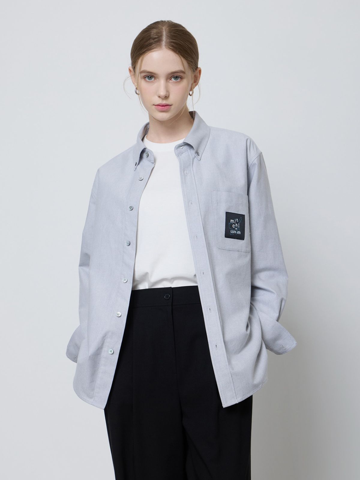 엘유브이엠(LUVM) UNISEX COTTON SHIRTS_SKY BLUE