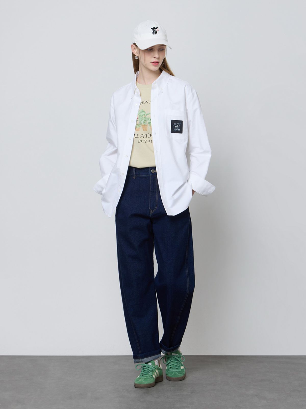 엘유브이엠(LUVM) UNISEX COTTON SHIRTS_WHITE