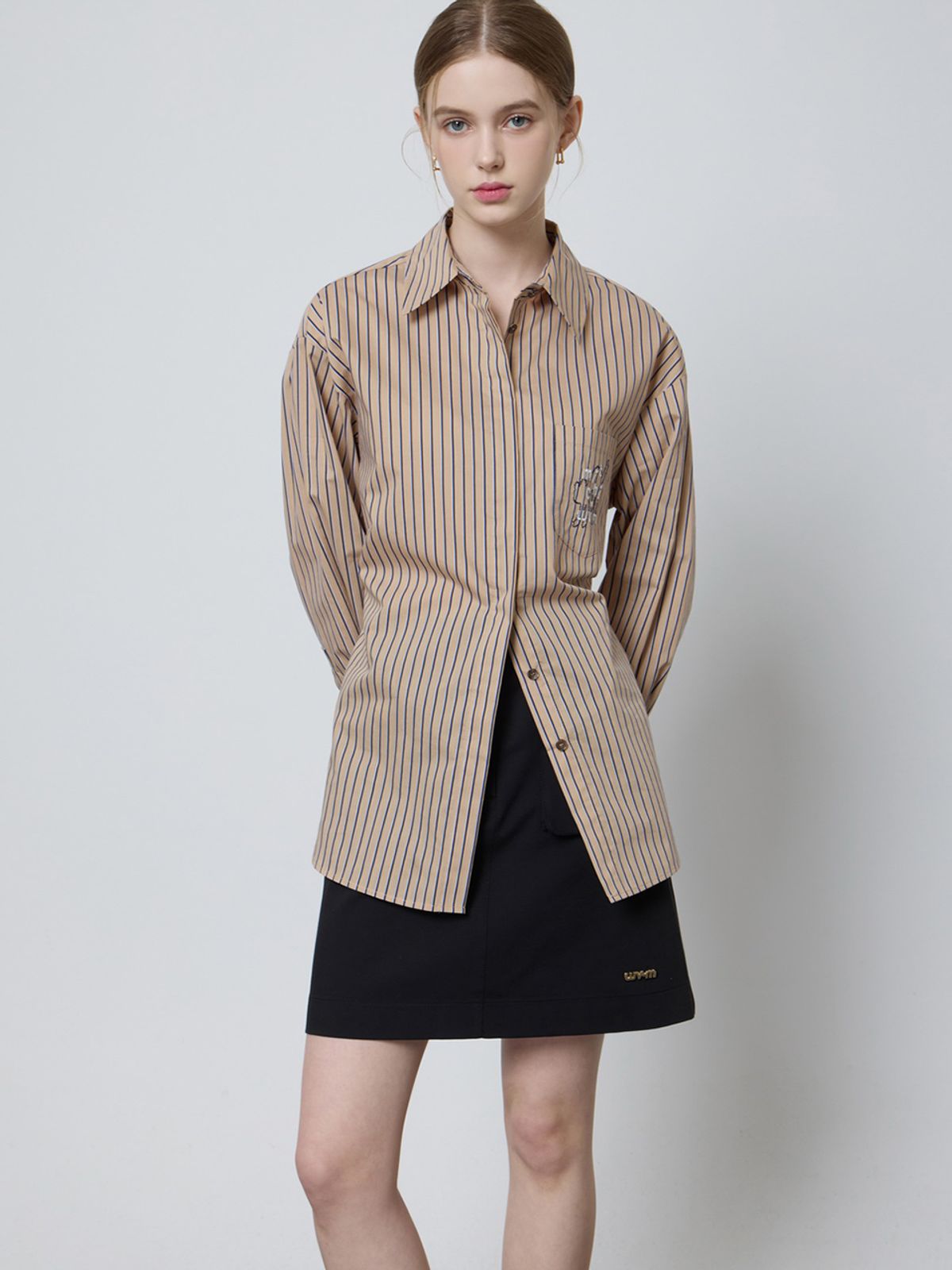 엘유브이엠(LUVM) BACK STRING COTTON SHIRTS_STRIPED FABRIC