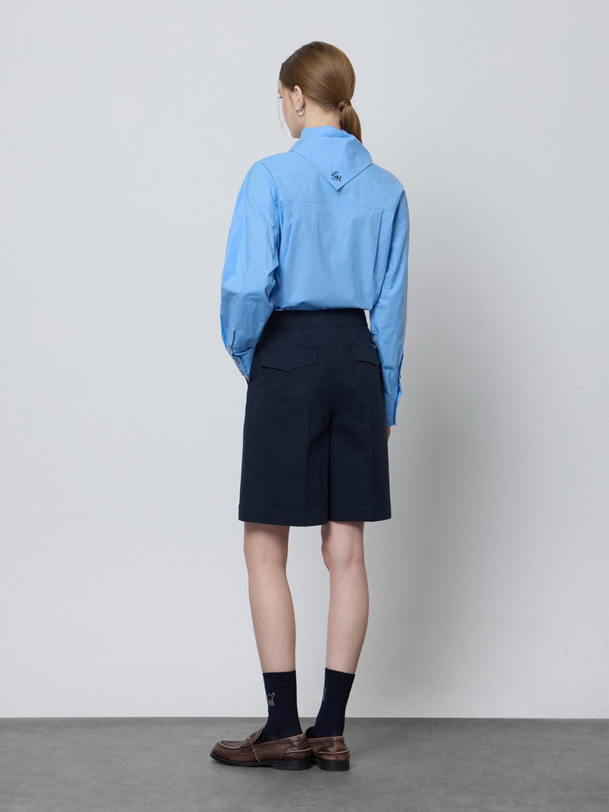 엘유브이엠(LUVM) TIE COTTON SHIRTS_SKY BLUE