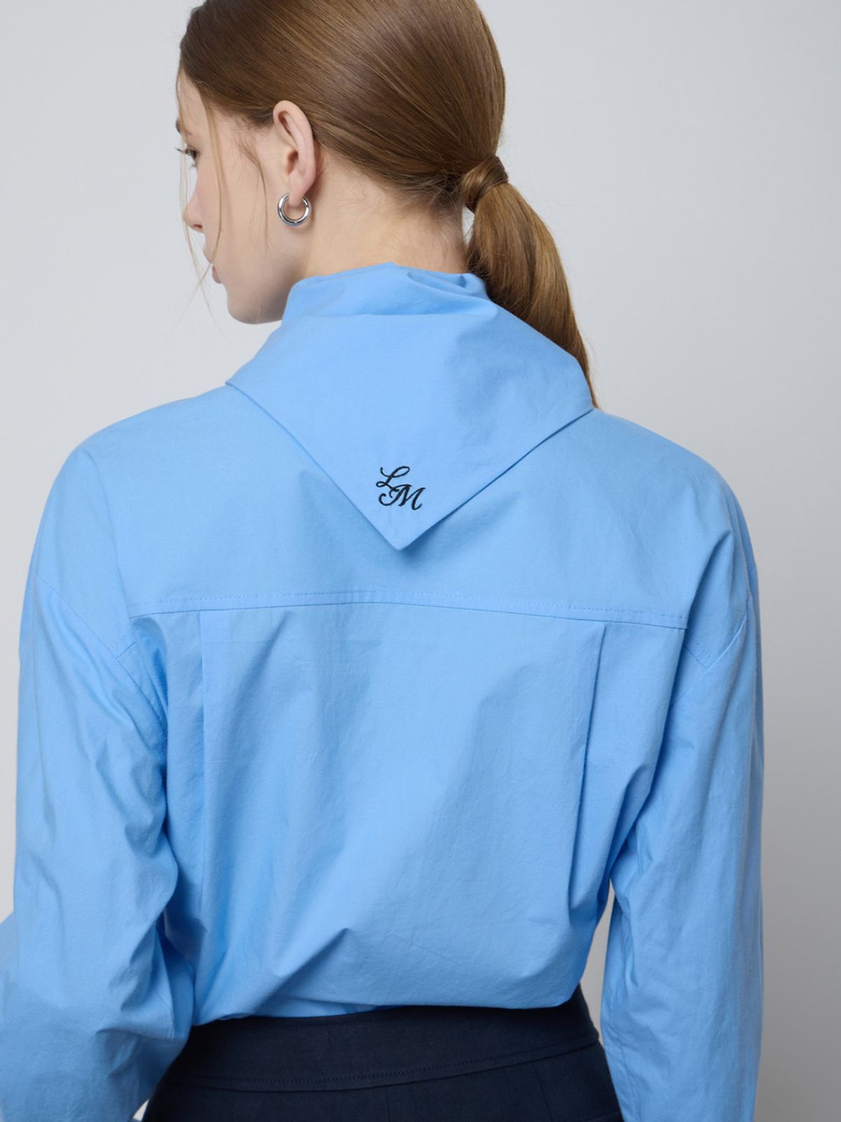 엘유브이엠(LUVM) TIE COTTON SHIRTS_SKY BLUE