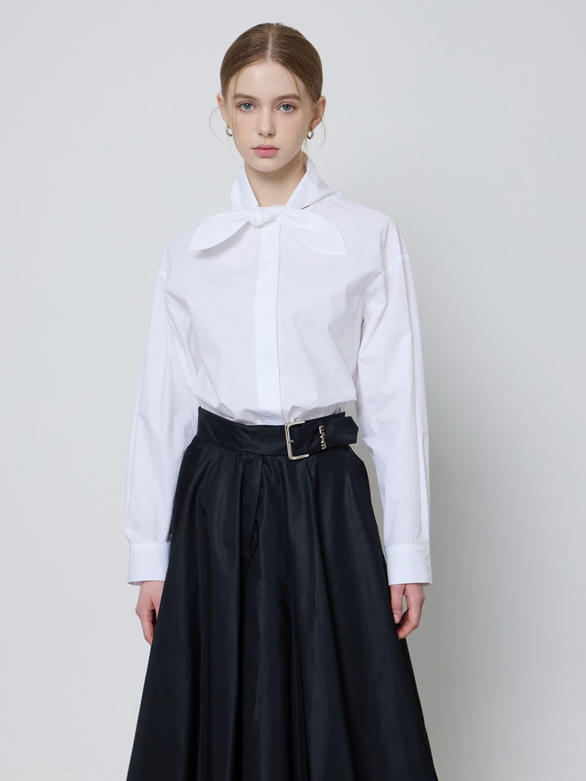 엘유브이엠(LUVM) TIE COTTON SHIRTS_WHITE