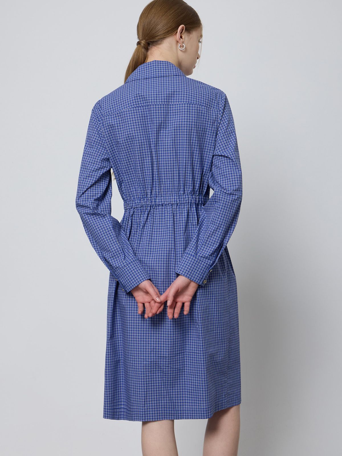 엘유브이엠(LUVM) COTTON FLAP DRESS_CHECKED FABRIC