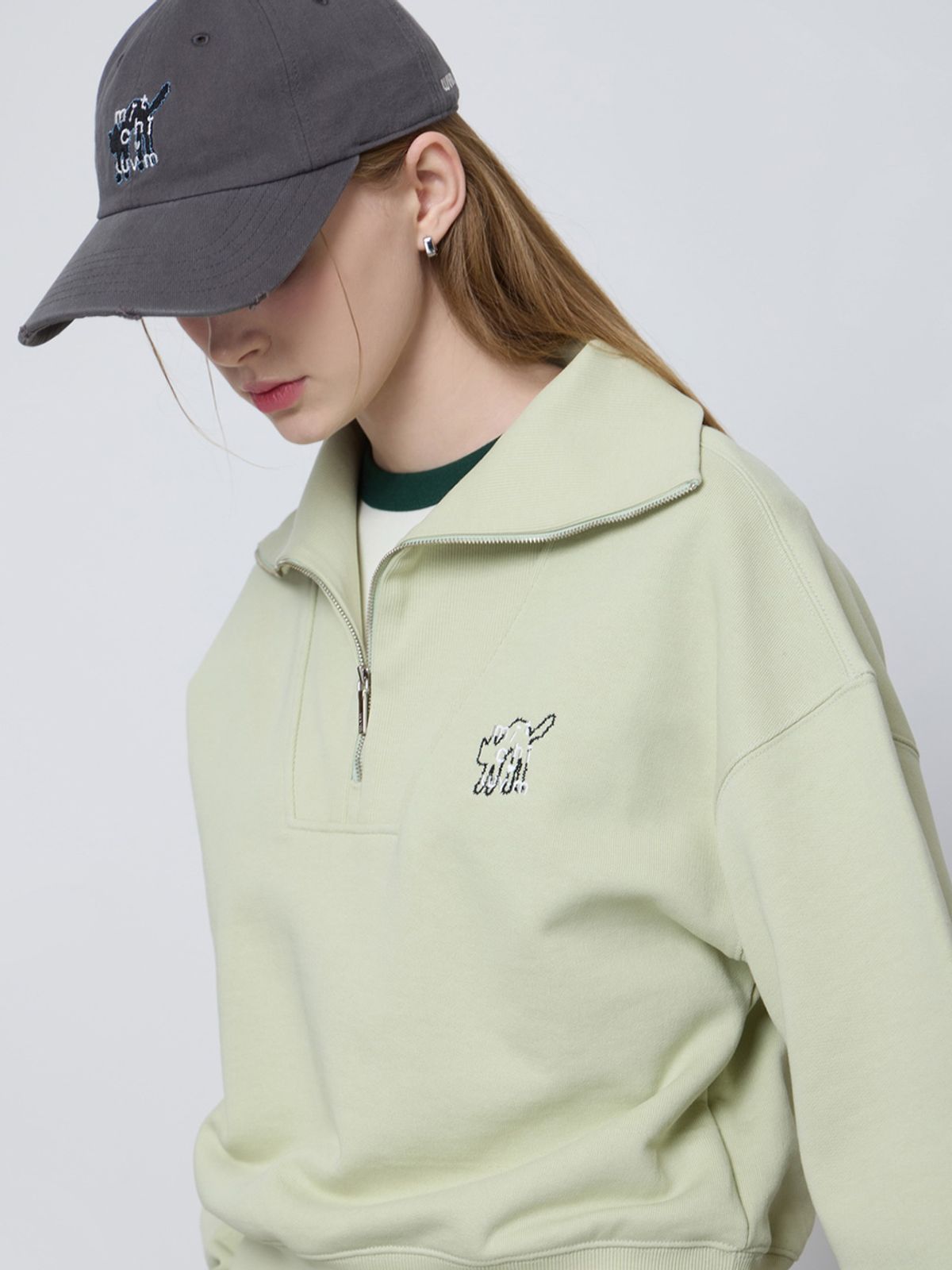 엘유브이엠(LUVM) WIDE COLLAR SWEATSHIRTS_MINT