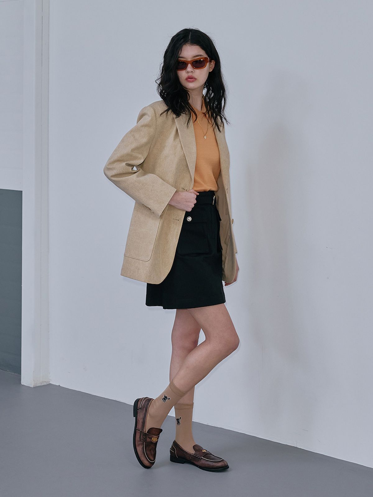 엘유브이엠(LUVM) POCKET MINI SKIRT_BLACK