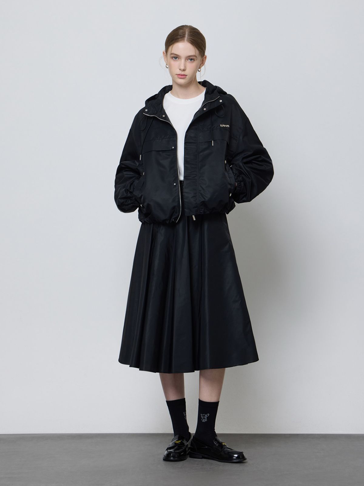 엘유브이엠(LUVM) ANORAK HOODIE_BLACK