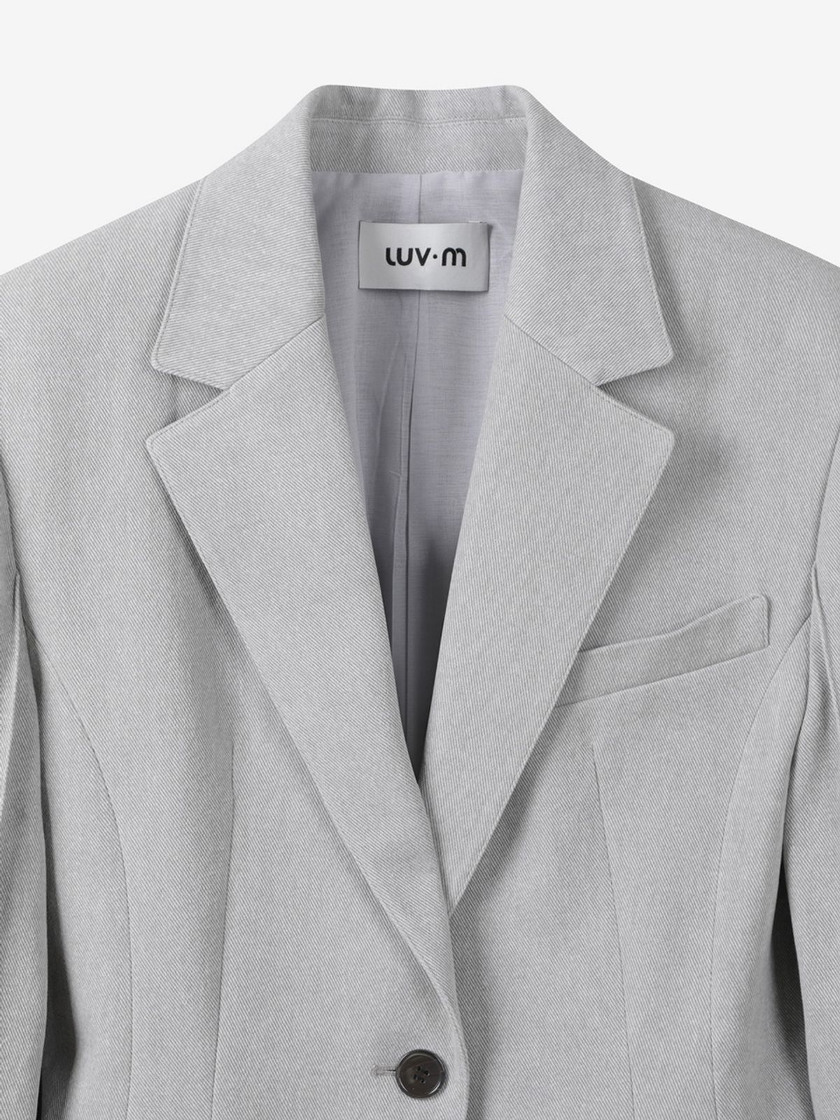 엘유브이엠(LUVM) TAILORED SINGLE JACKET_LIGHT GRAY