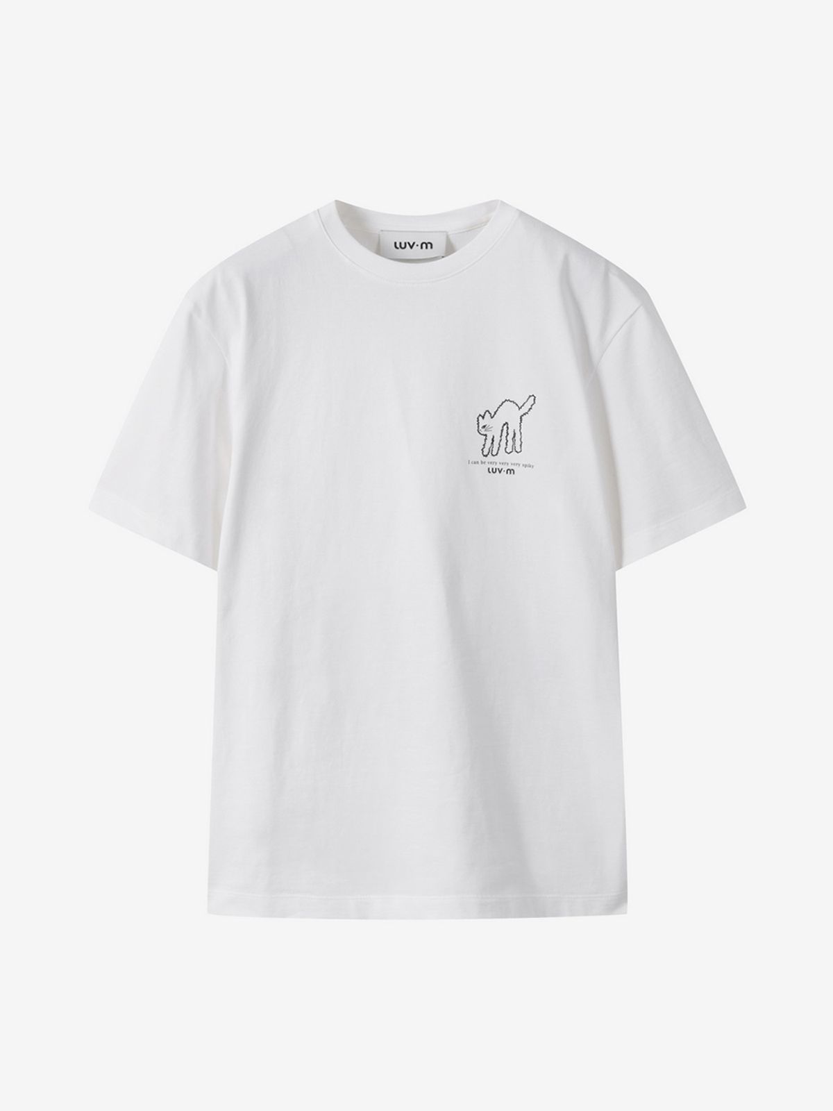 엘유브이엠(LUVM) UNISEX BASIC MITCHI T-SHIRT_WHITE