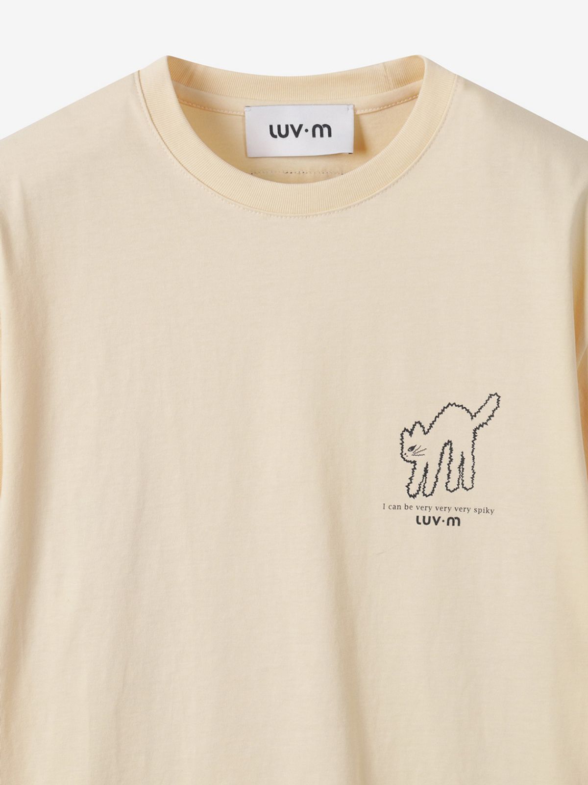 엘유브이엠(LUVM) UNISEX BASIC MITCHI T-SHIRT_YELLOW
