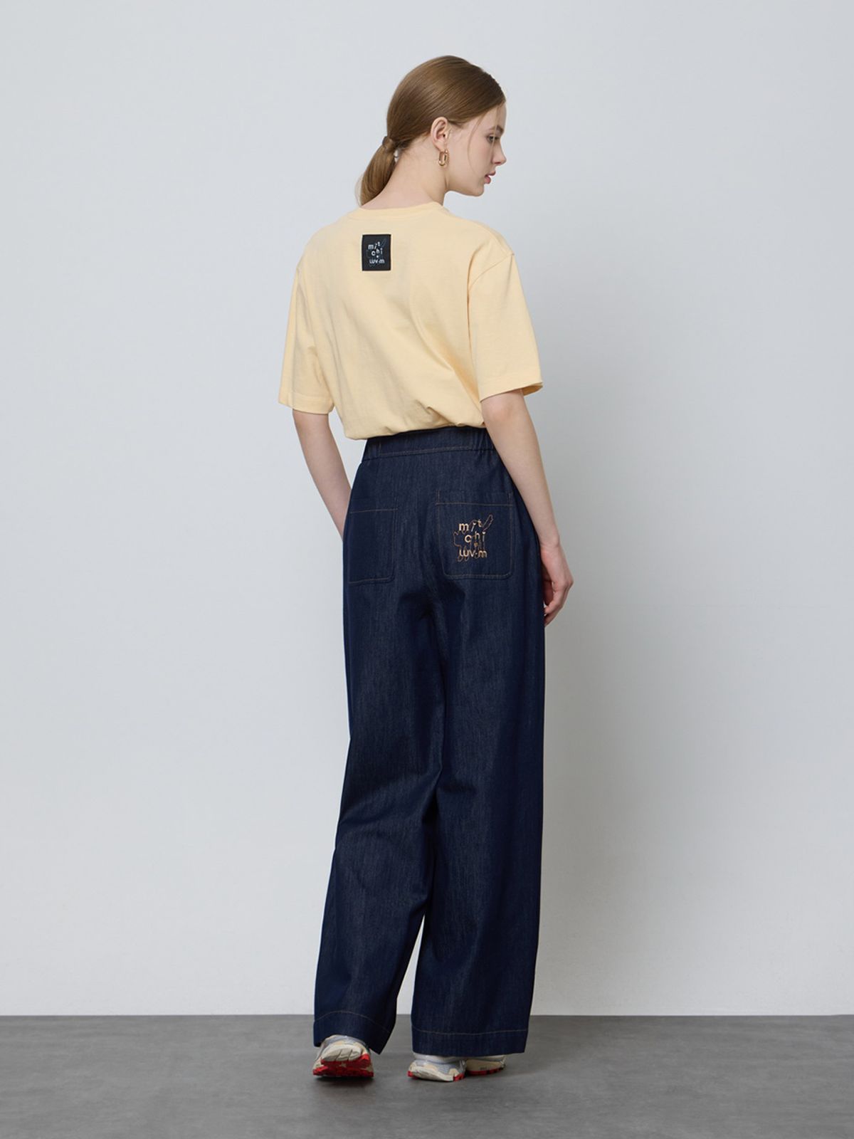 엘유브이엠(LUVM) UNISEX BASIC MITCHI T-SHIRT_YELLOW