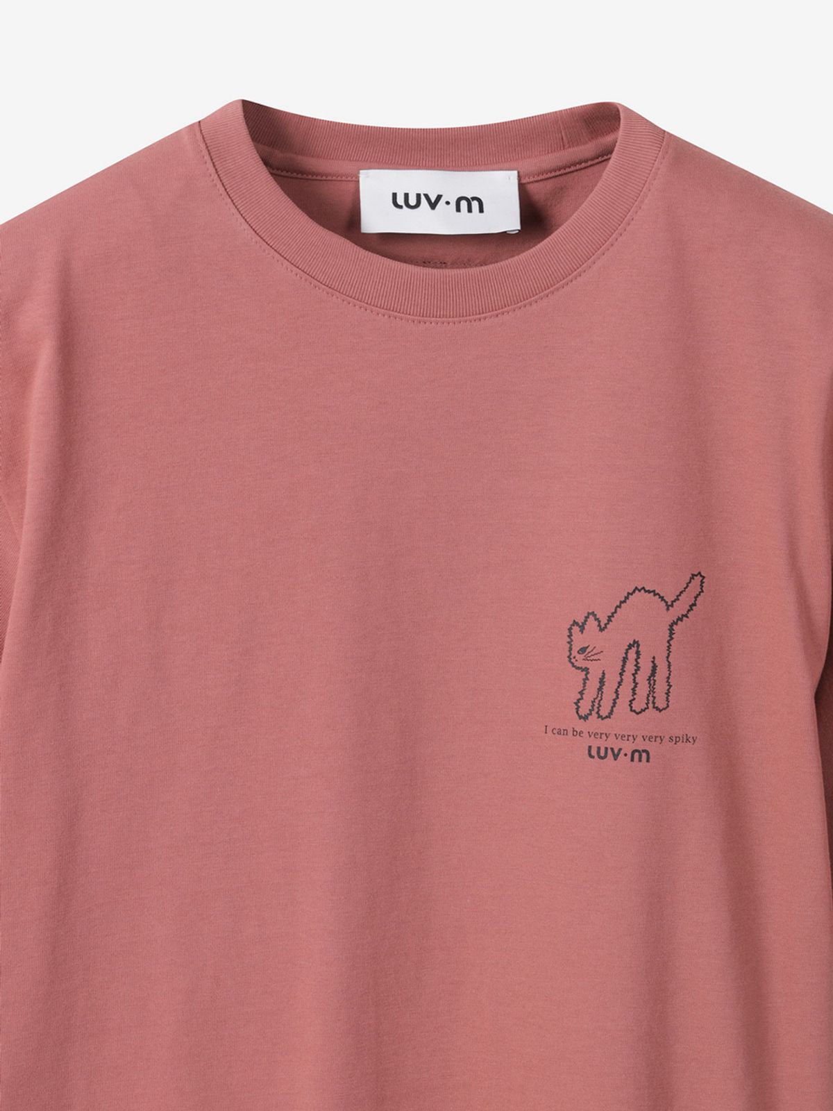 엘유브이엠(LUVM) UNISEX BASIC MITCHI T-SHIRT_SALMON
