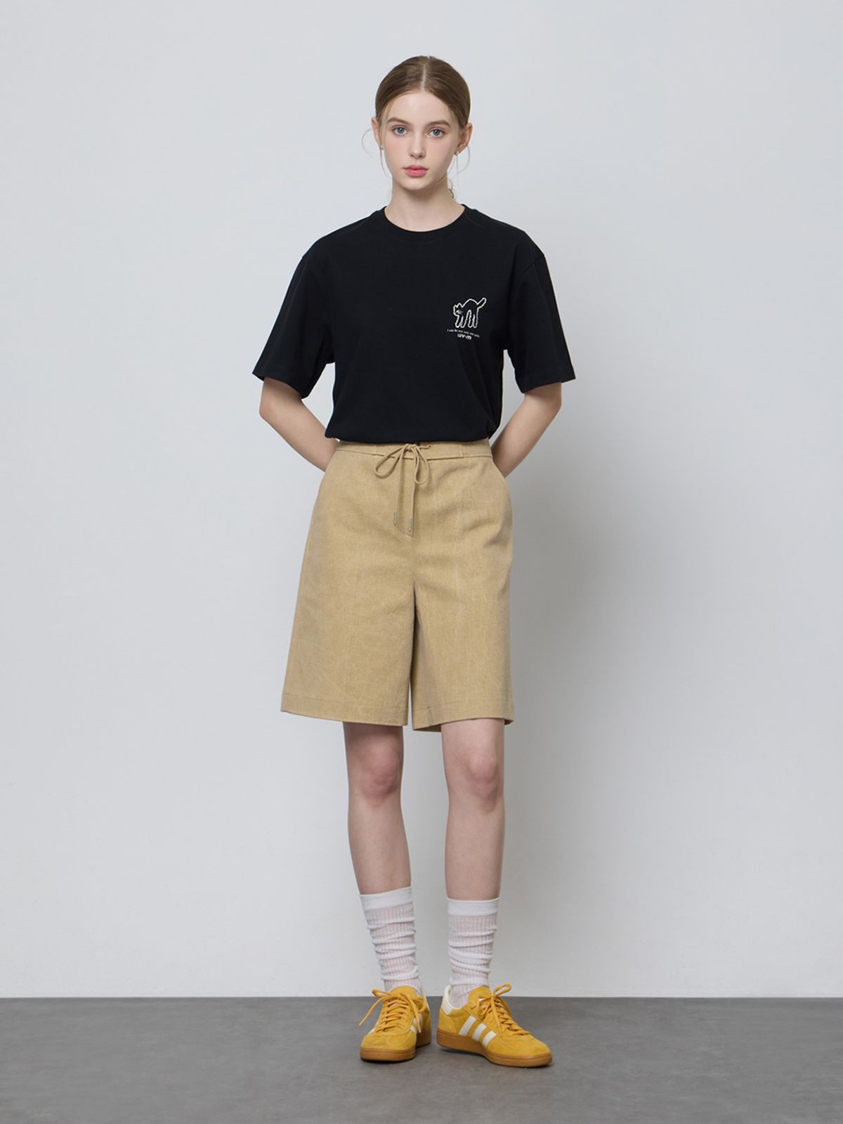 엘유브이엠(LUVM) UNISEX BASIC MITCHI T-SHIRT_BLACK