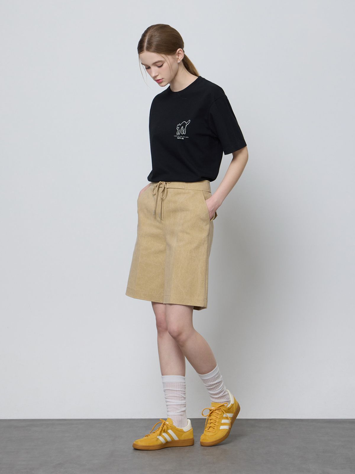 엘유브이엠(LUVM) UNISEX BASIC MITCHI T-SHIRT_BLACK