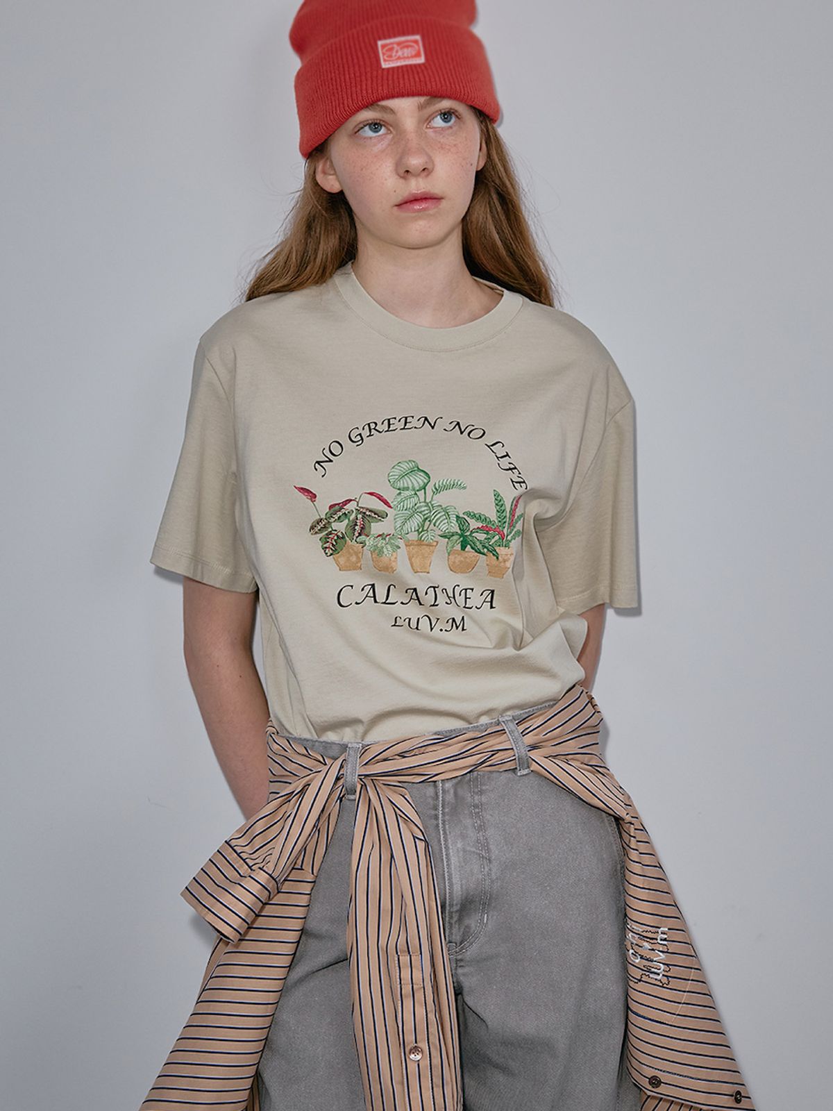 엘유브이엠(LUVM) CALATHEA PRINTING T-SHIRT_MINT
