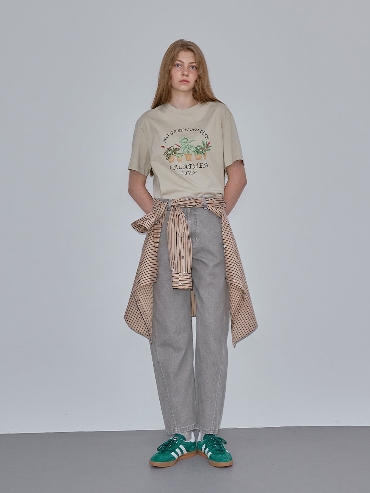 엘유브이엠(LUVM) CALATHEA PRINTING T-SHIRT_MINT