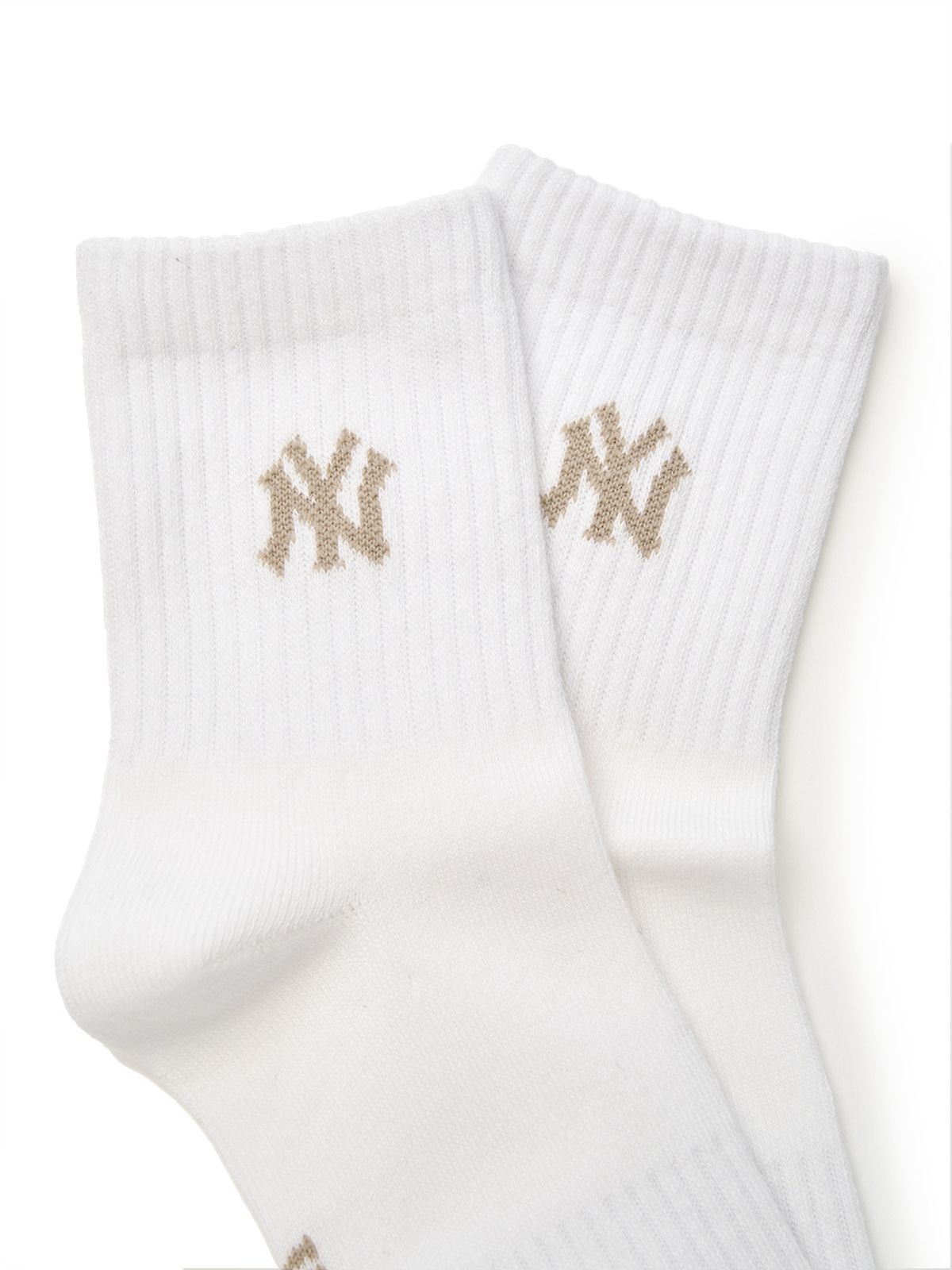 엠엘비(MLB) 데일리 스몰로고 중목양말 NY (White)
