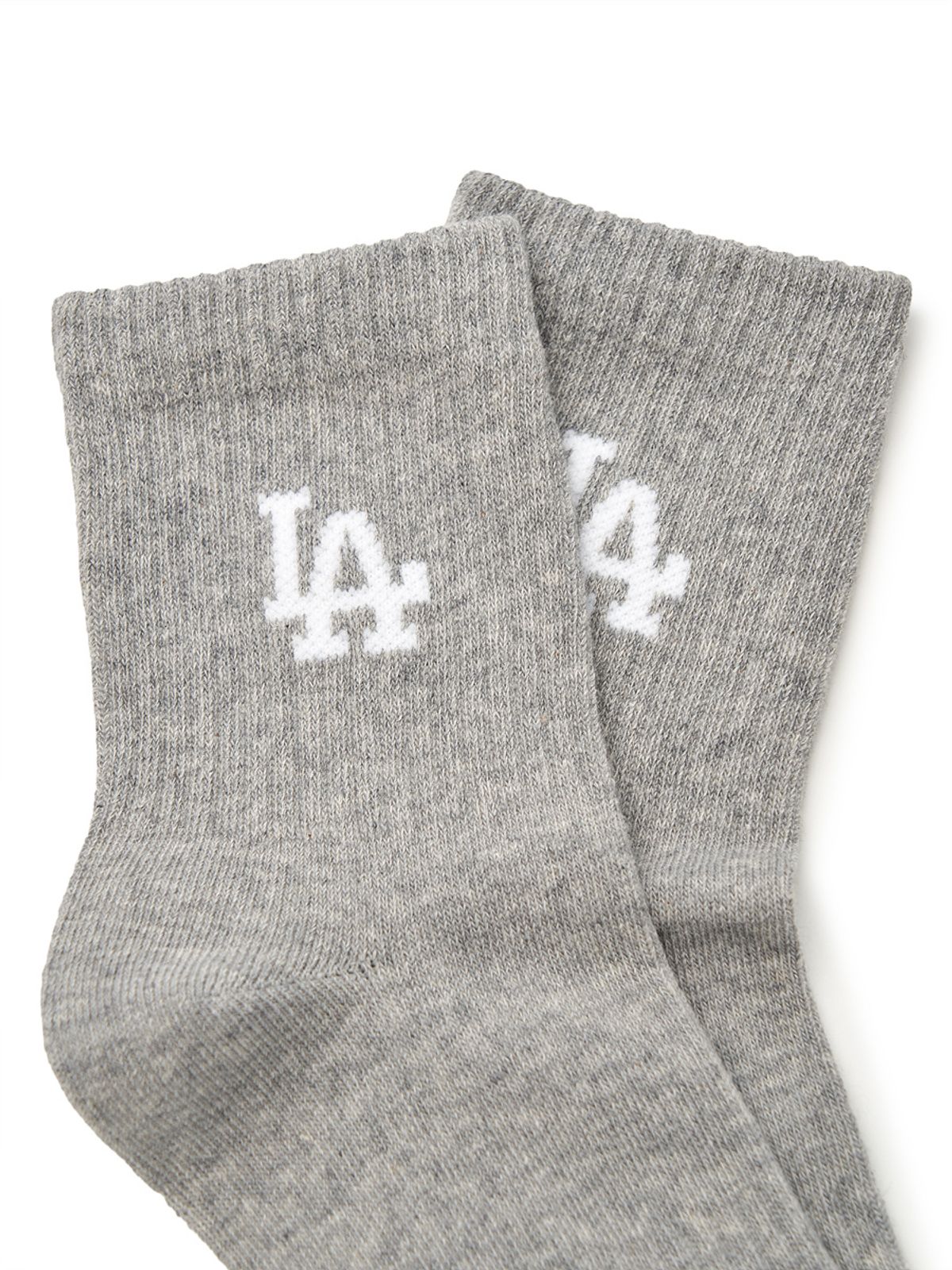엠엘비(MLB) 데일리 스몰로고 중목양말 LA (Melange Grey)