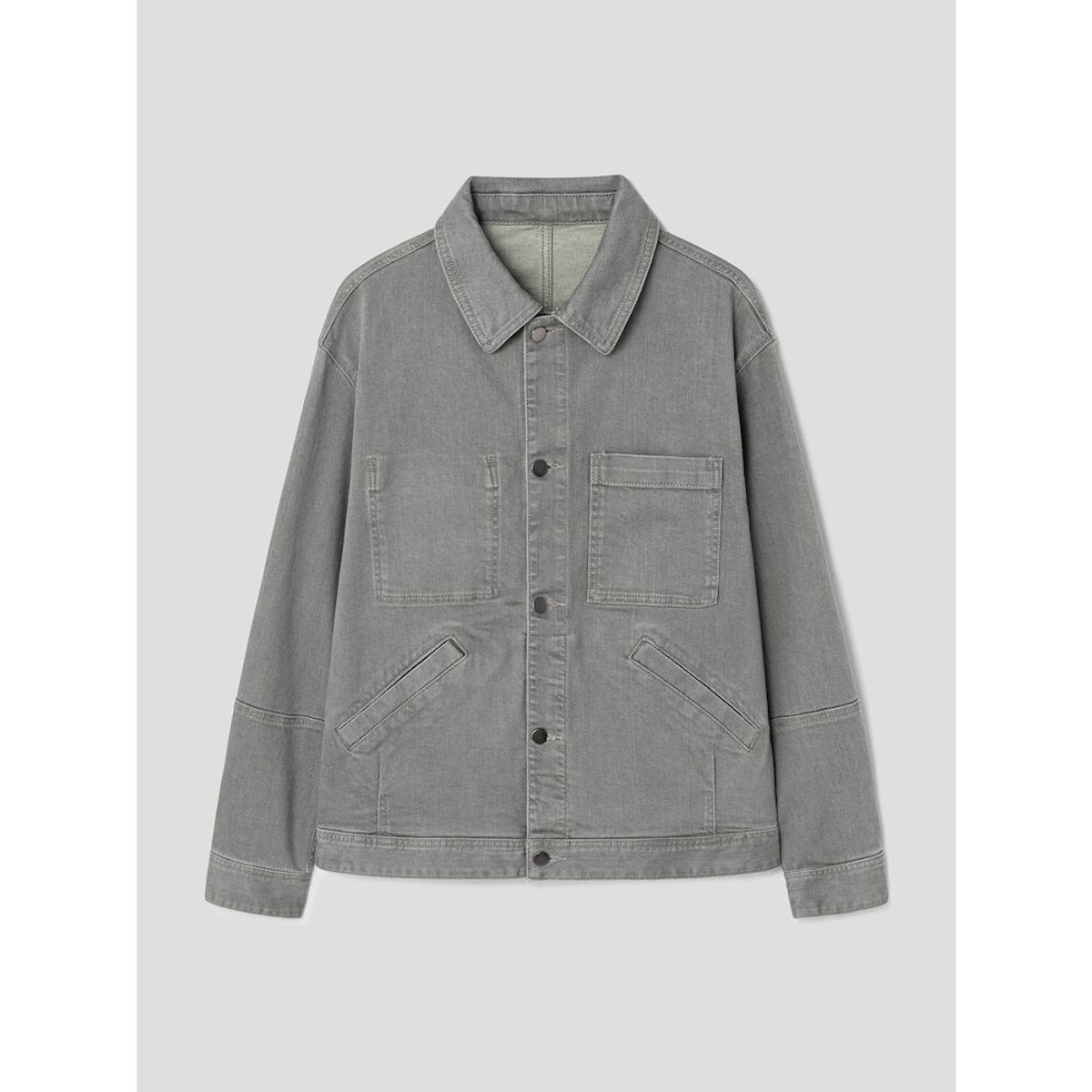 시프트지(SHIFT.G) Mallet Denim Trucker Jacket  Grey