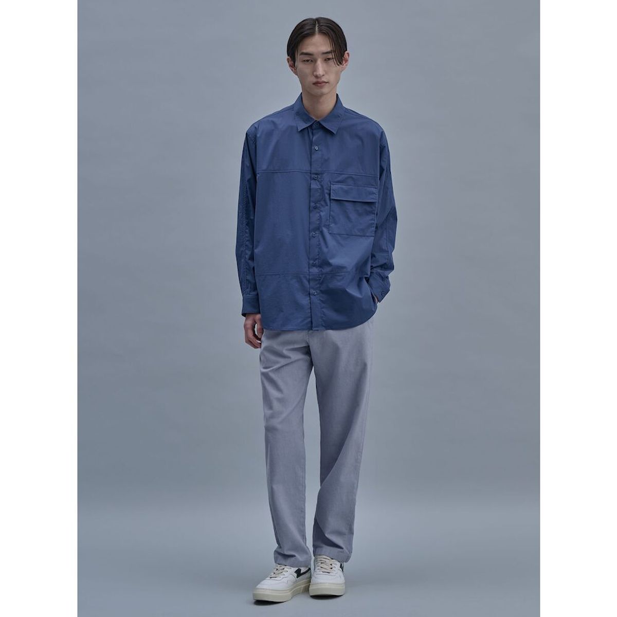 시프트지(SHIFT.G) Utility Cloud Shirts  Blue