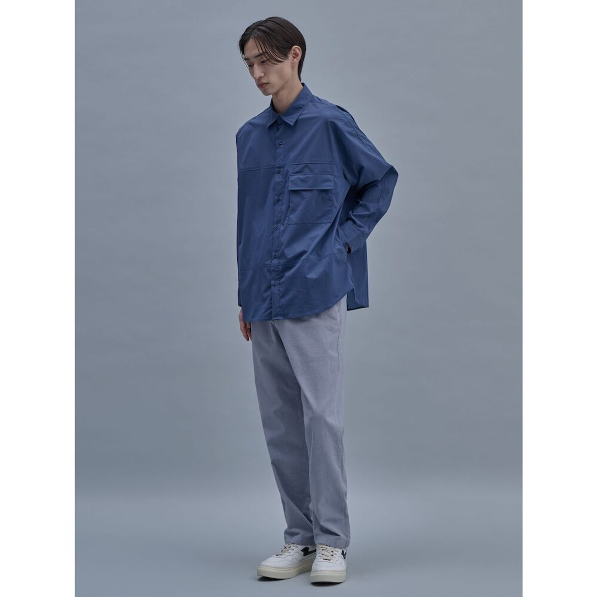 시프트지(SHIFT.G) Utility Cloud Shirts  Blue