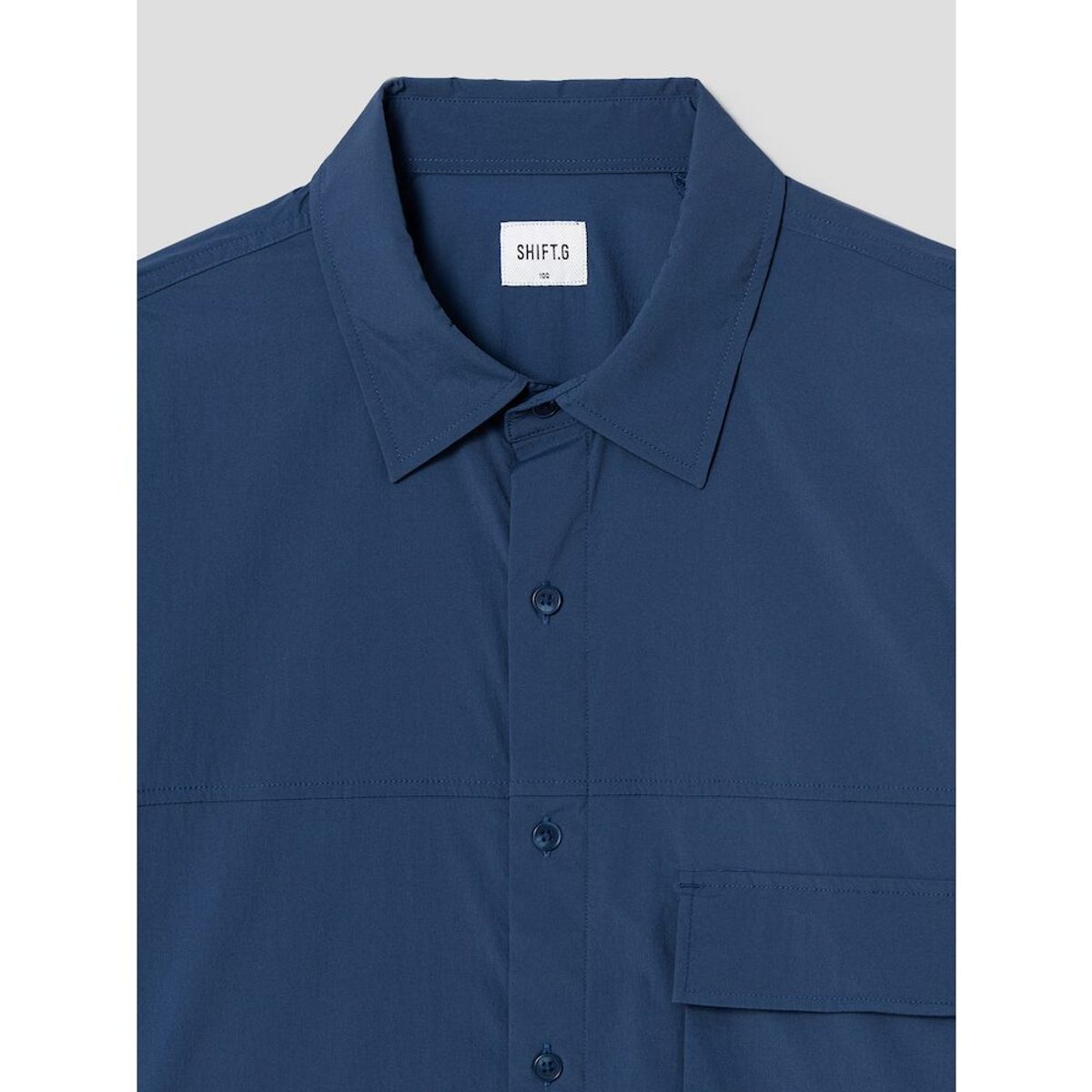 시프트지(SHIFT.G) Utility Cloud Shirts  Blue