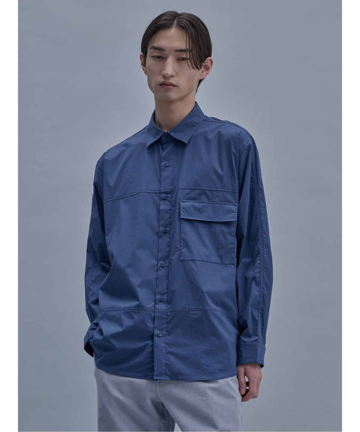 시프트지(SHIFT.G) Utility Cloud Shirts  Blue