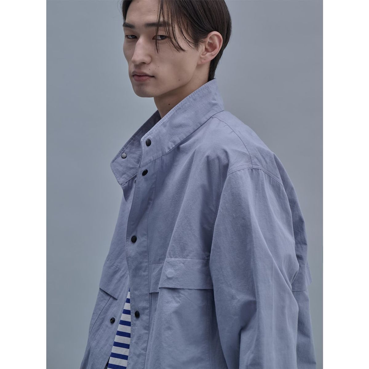 시프트지(SHIFT.G) Cotton Linen ZoomIn Shirts  Grey