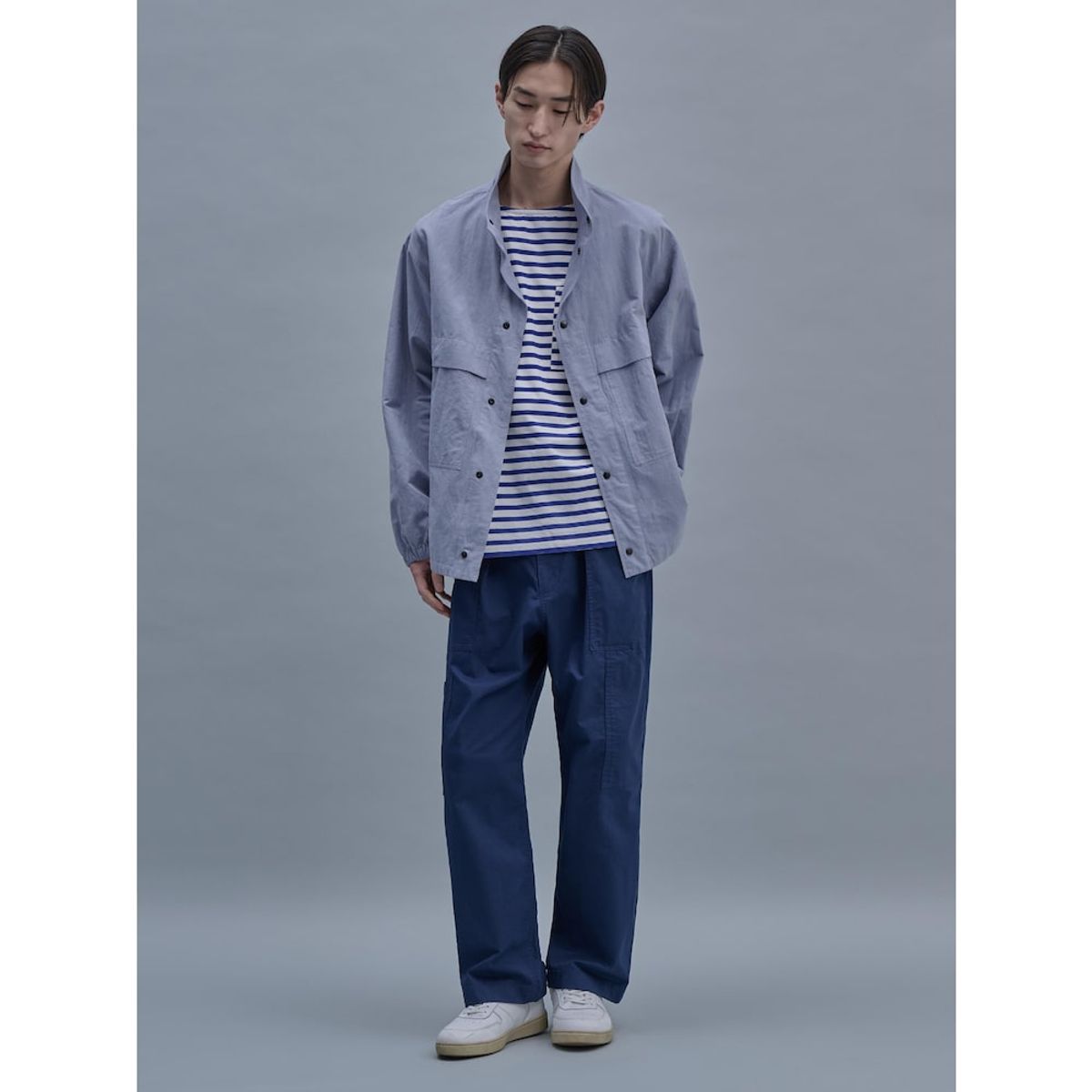 시프트지(SHIFT.G) Cotton Linen ZoomIn Shirts  Grey