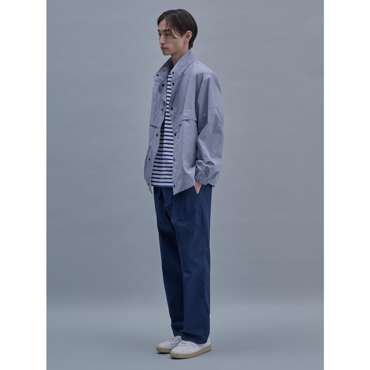 시프트지(SHIFT.G) Cotton Linen ZoomIn Shirts  Grey