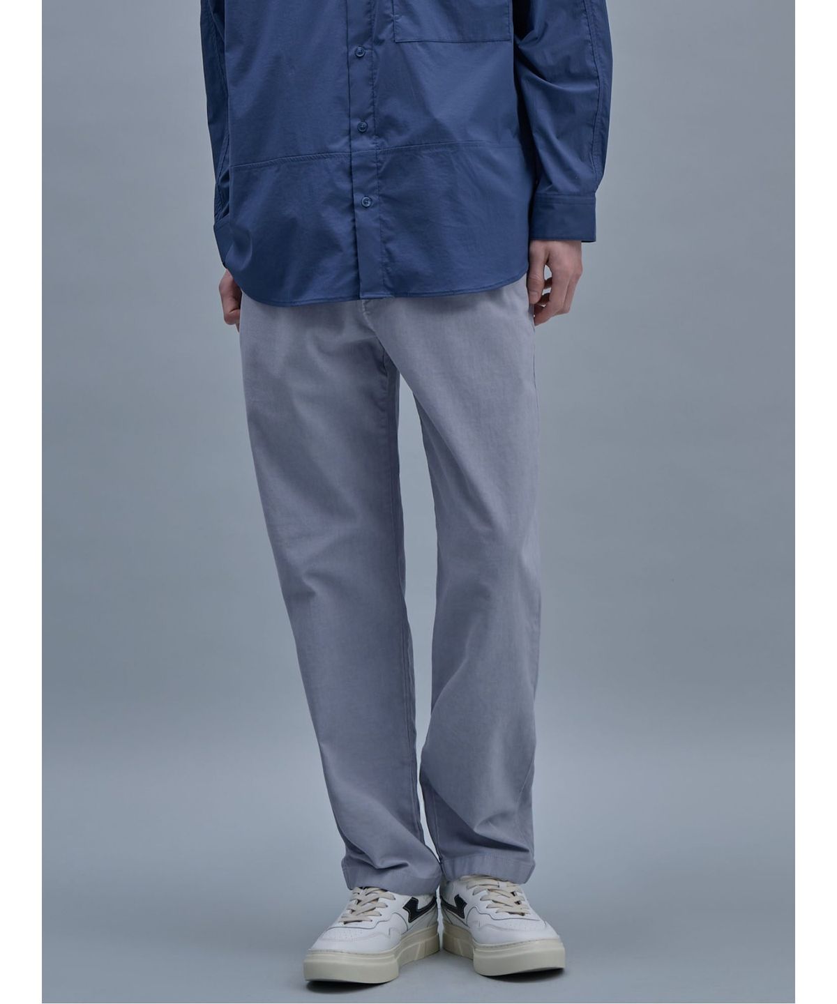 시프트지(SHIFT.G) Garment Dyed Cotton Slacks  Blue