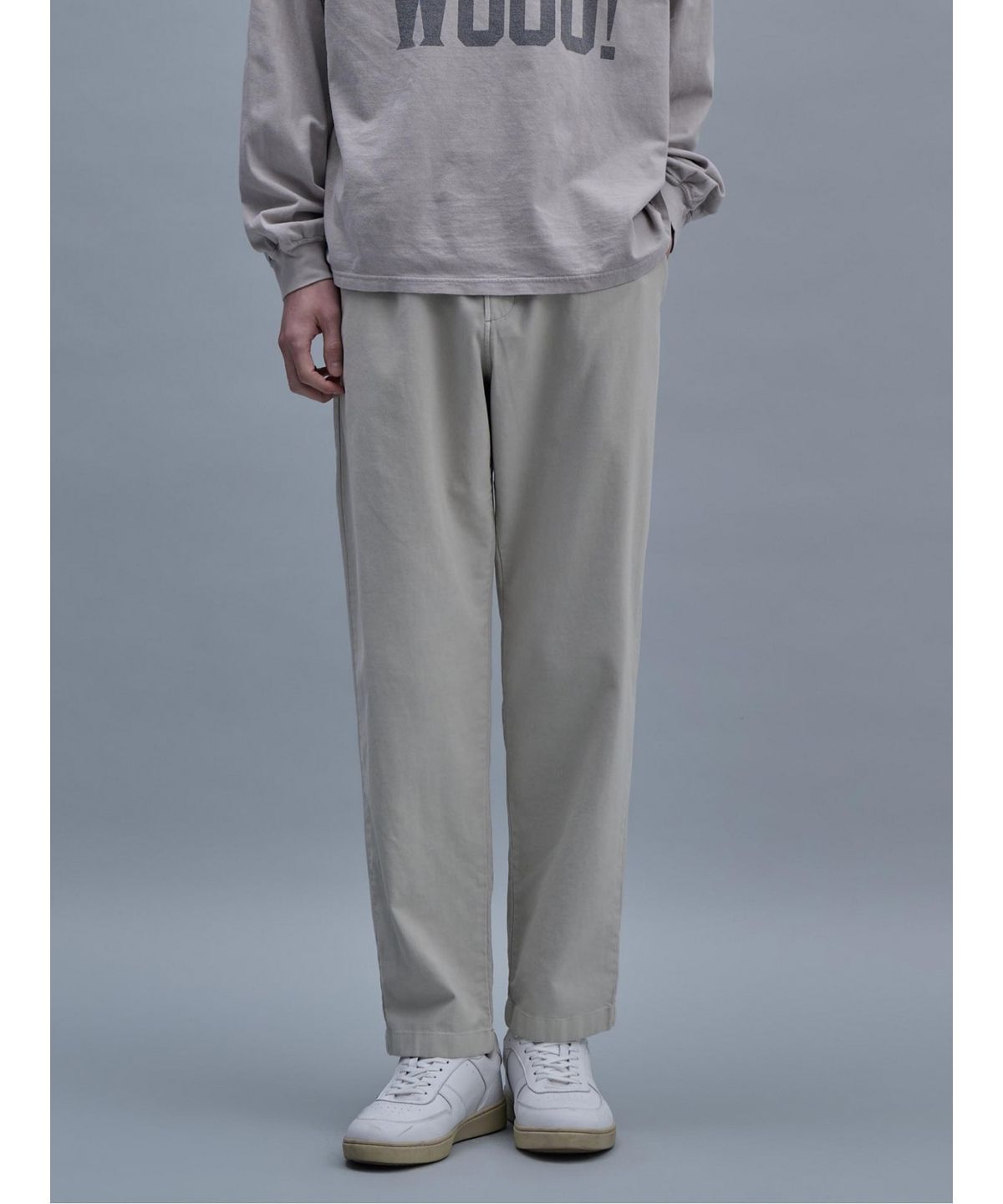 시프트지(SHIFT.G) Garment Dyed Cotton Slacks  Beige